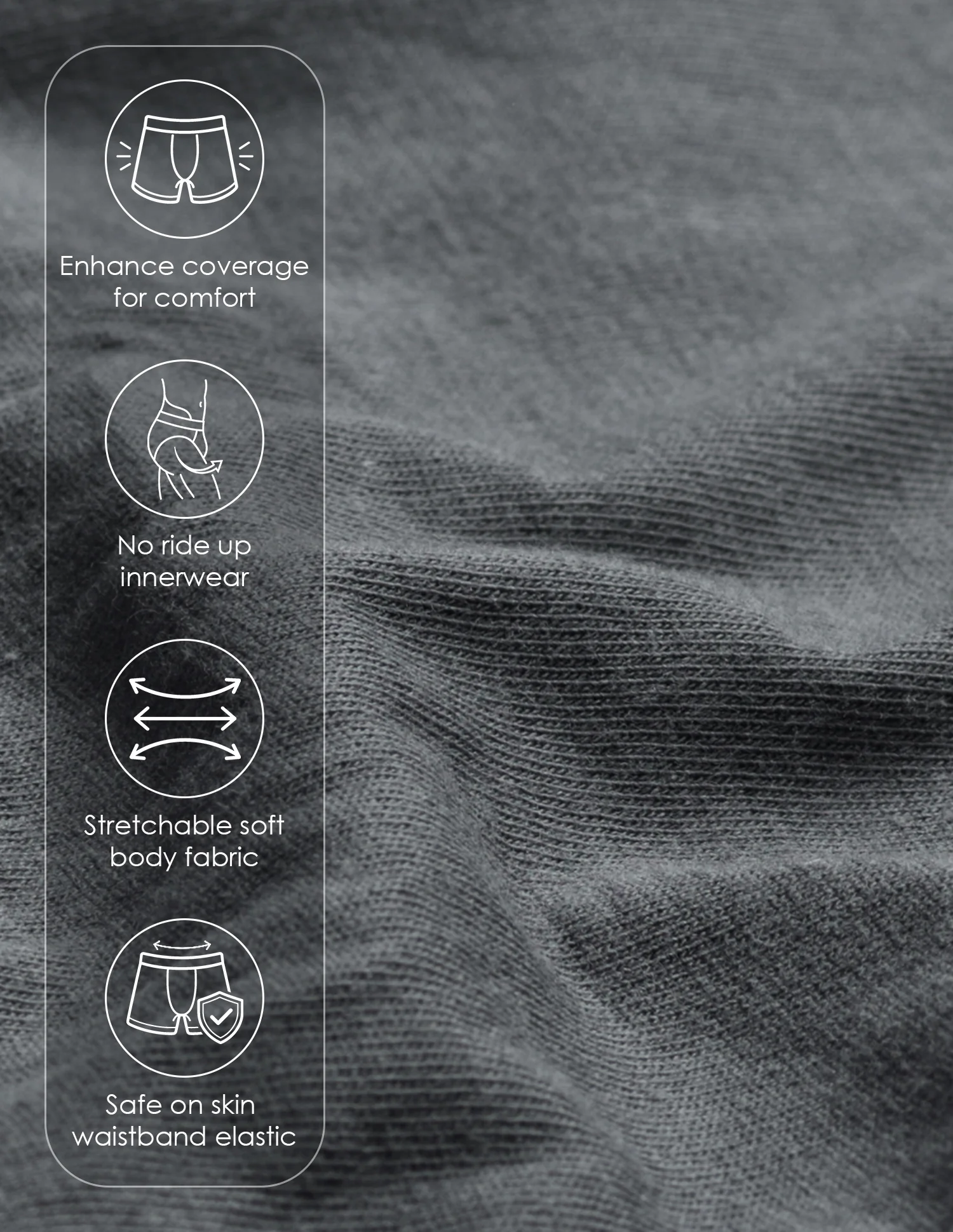 Solid Elastic Waistband ET004-P5 Trunks - Pack Of 5 - Image 17