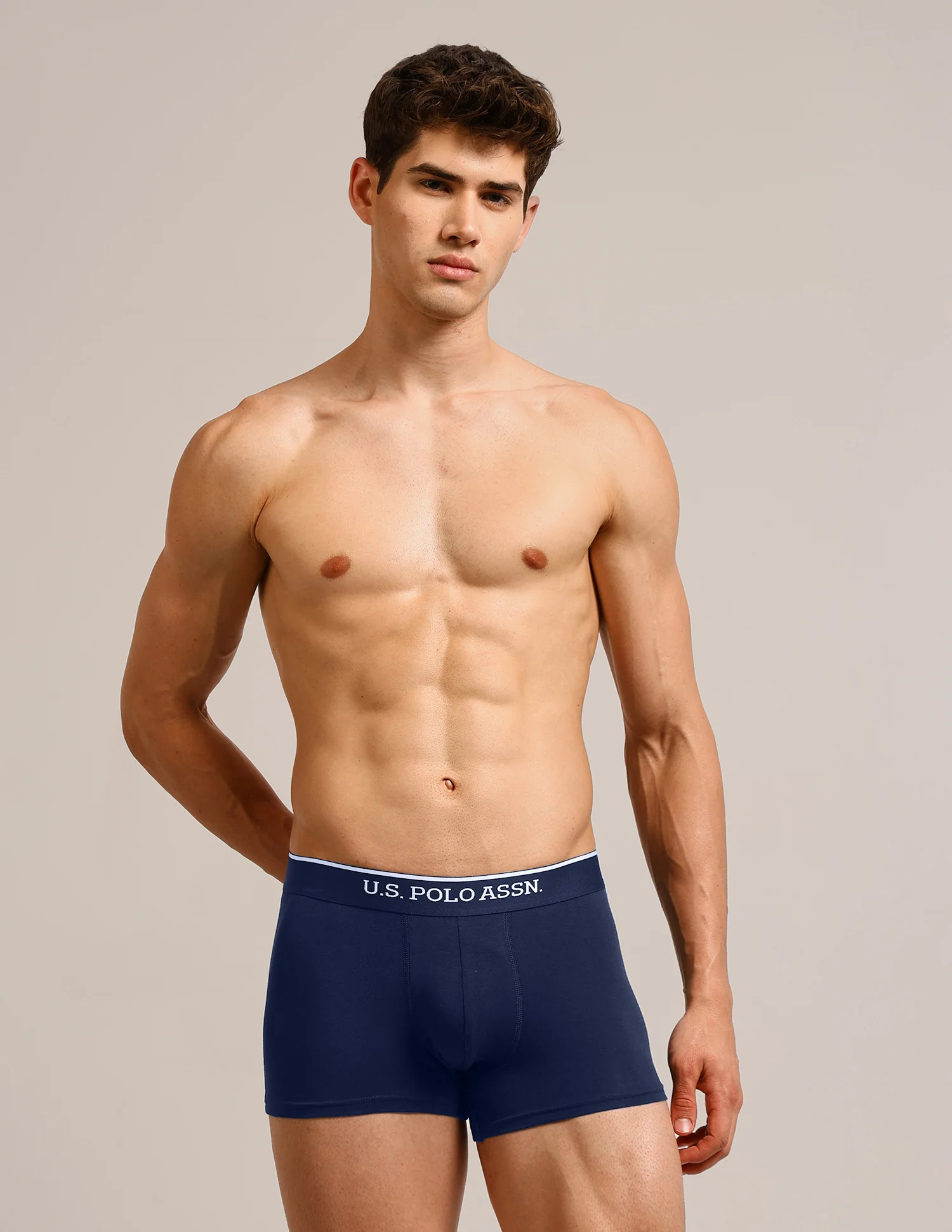 Solid Elastic Waistband ET004-P5 Trunks - Pack Of 5 - Image 7