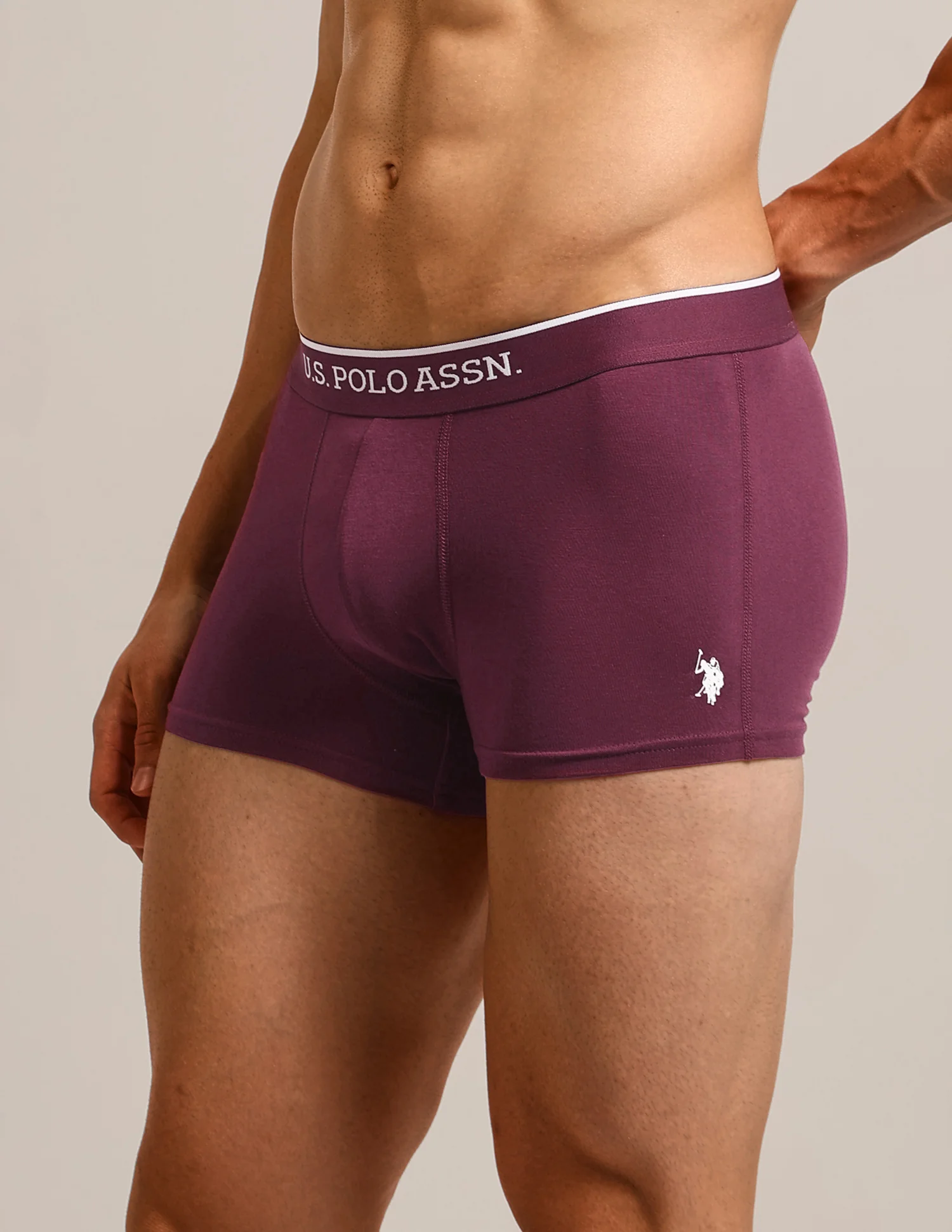 Solid Elastic Waistband ET004-P5 Trunks - Pack Of 5 - Image 8