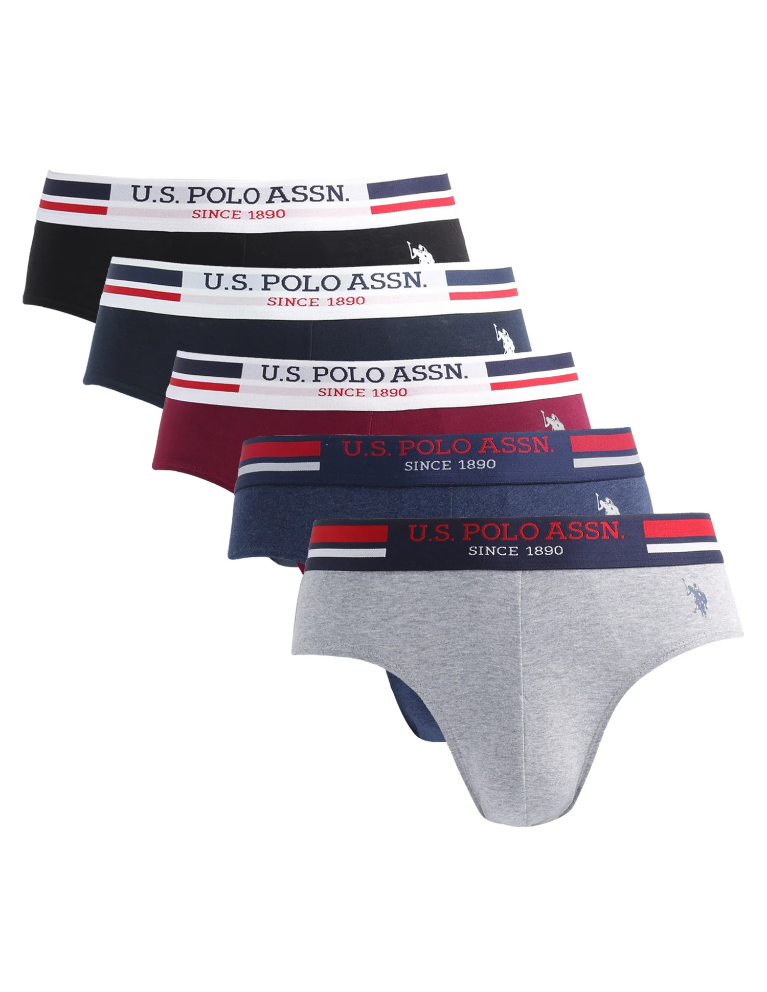 Solid Cotton I006-P5 Briefs - Pack Of 5 - Image 16