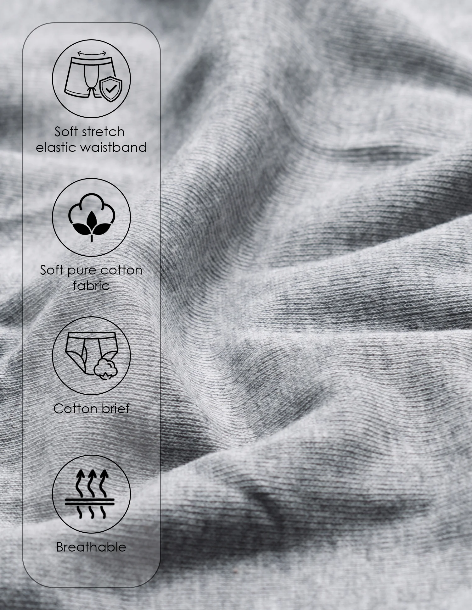 Solid Cotton I006-P5 Briefs - Pack Of 5 - Image 17