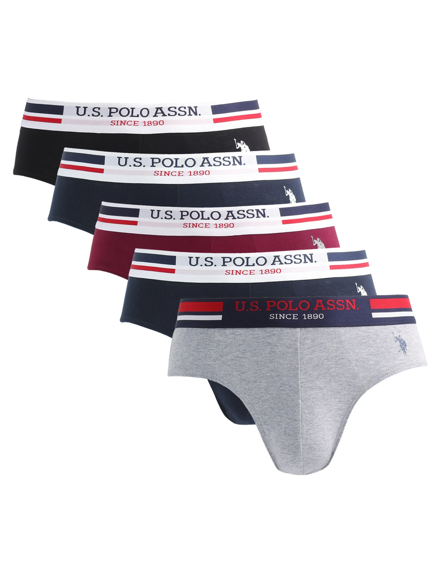 Solid Cotton I006-P5 Briefs - Pack Of 5 - Image 16