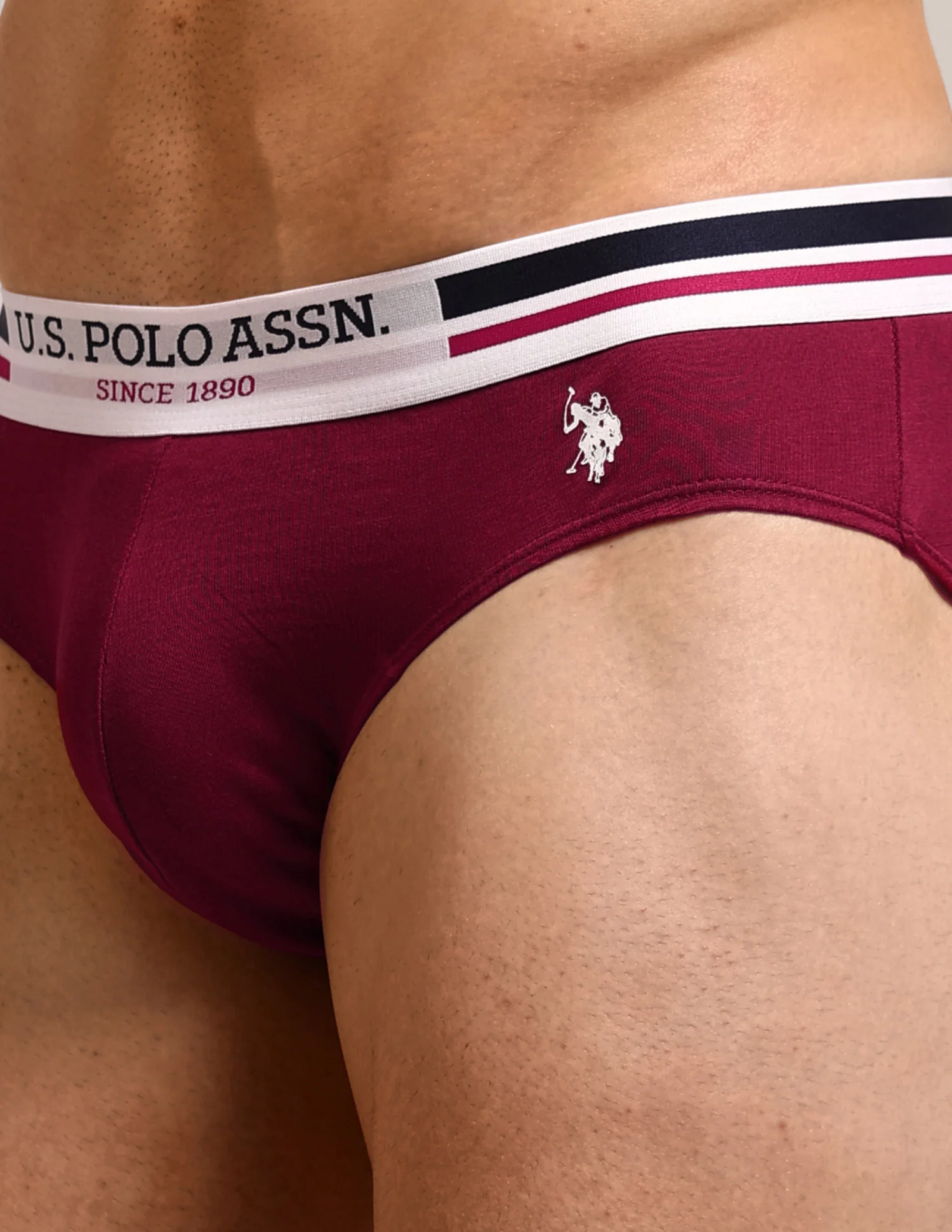 Logo Waistband Solid I006-P5 Briefs - Pack Of 5 - Image 14