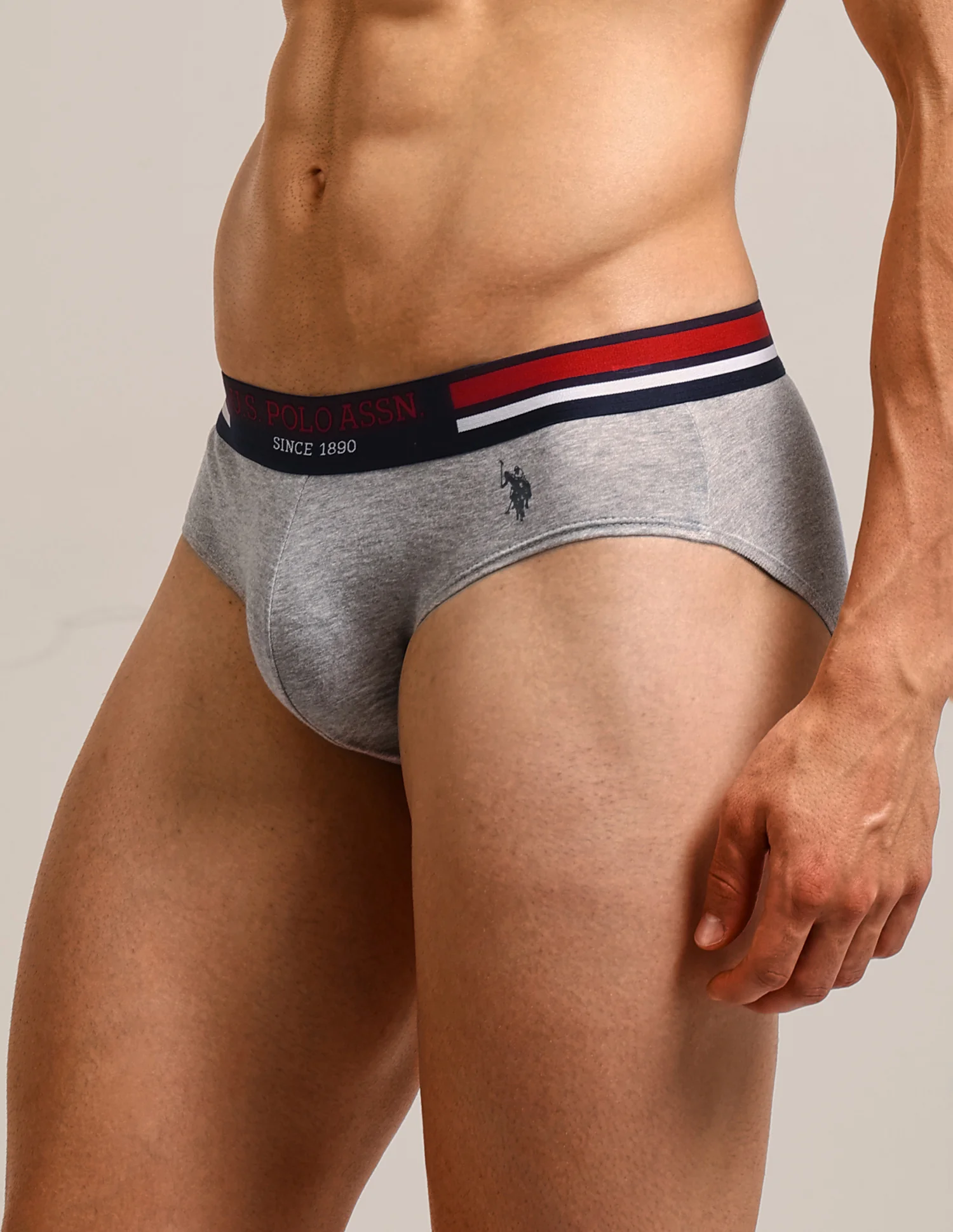 Logo Waistband Solid I006-P5 Briefs - Pack Of 5 - Image 8
