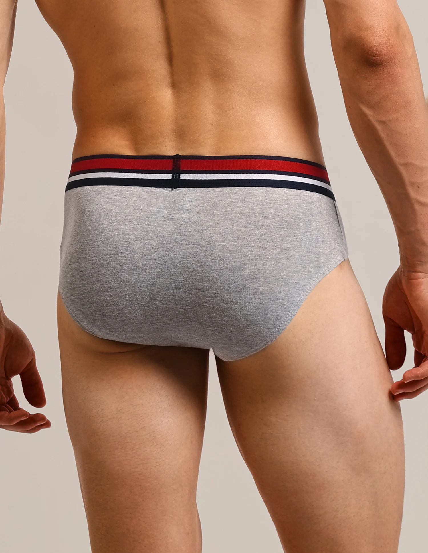 Logo Waistband Solid I006-P5 Briefs - Pack Of 5 - Image 9