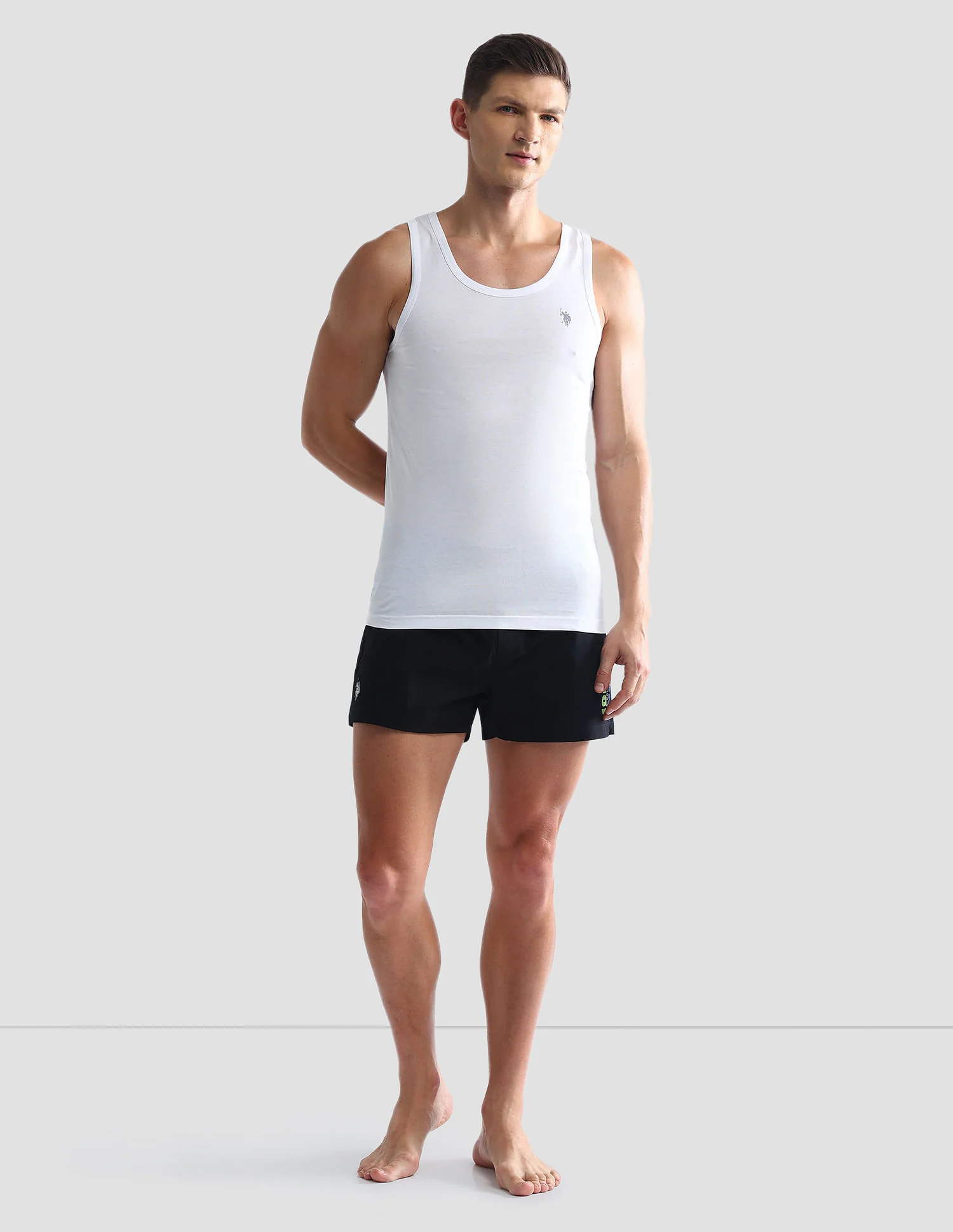Solid Cotton OEV03 Vest - Pack Of 2 - Image 4