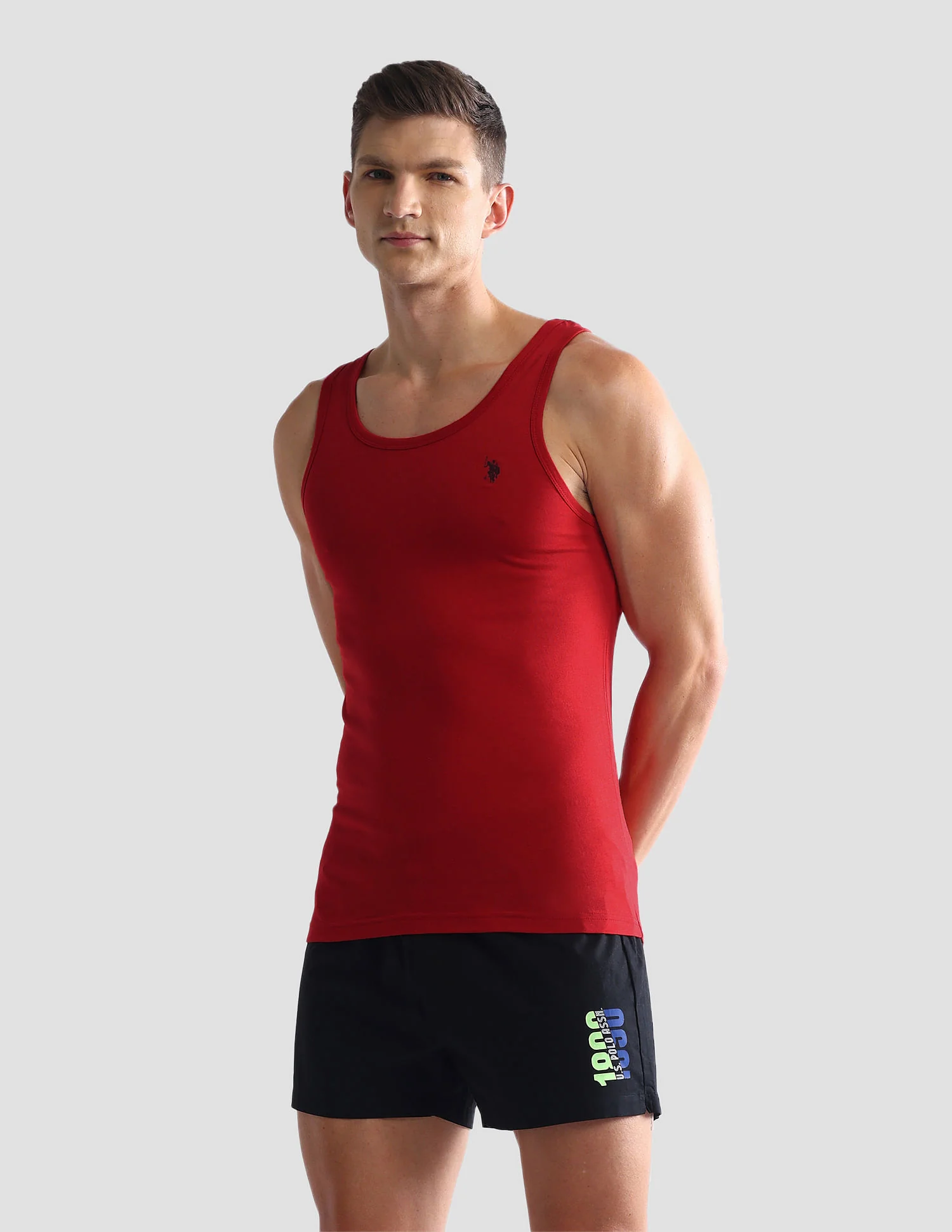 Solid Cotton OEV03 Vest - Pack Of 2 - Image 6