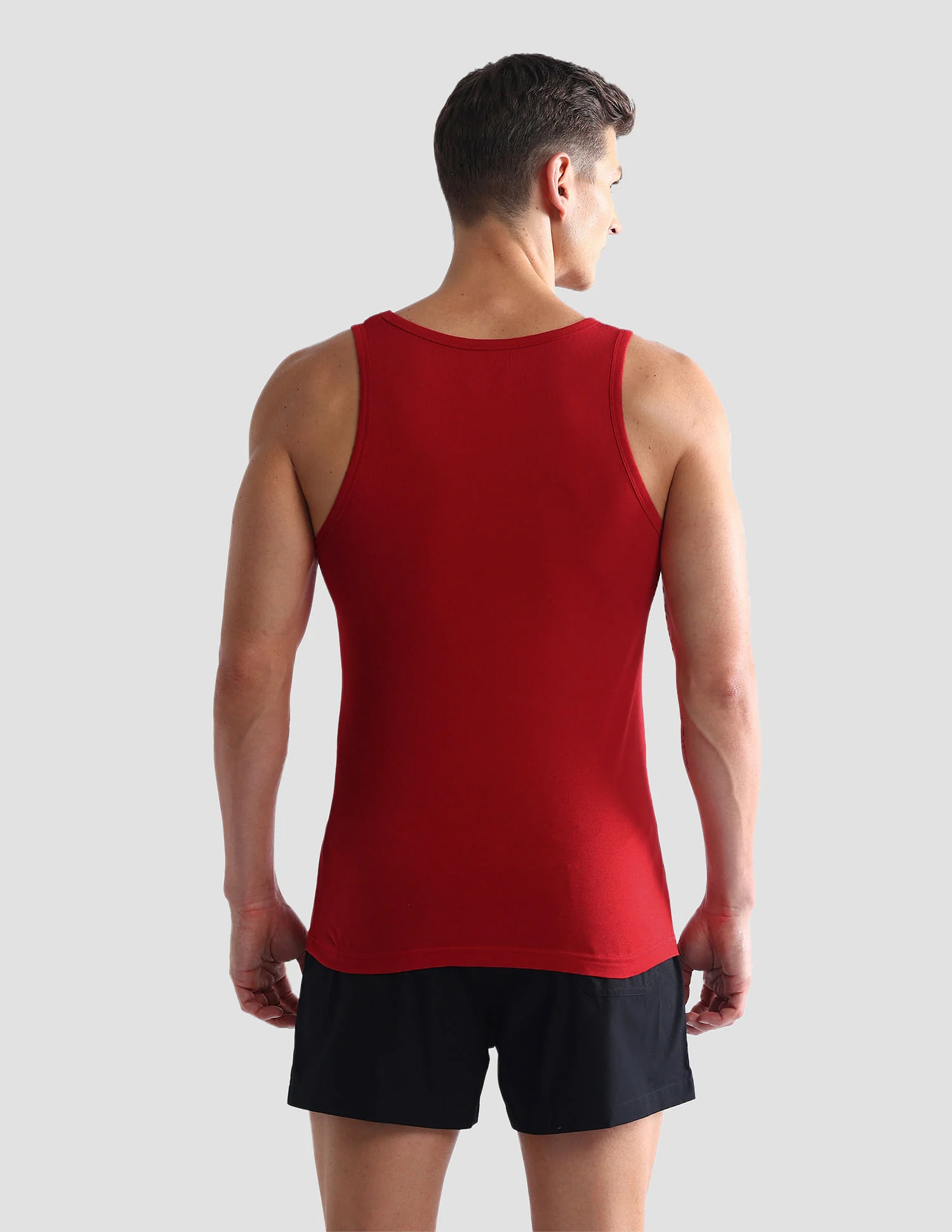 Solid Cotton OEV03 Vest - Pack Of 2 - Image 7