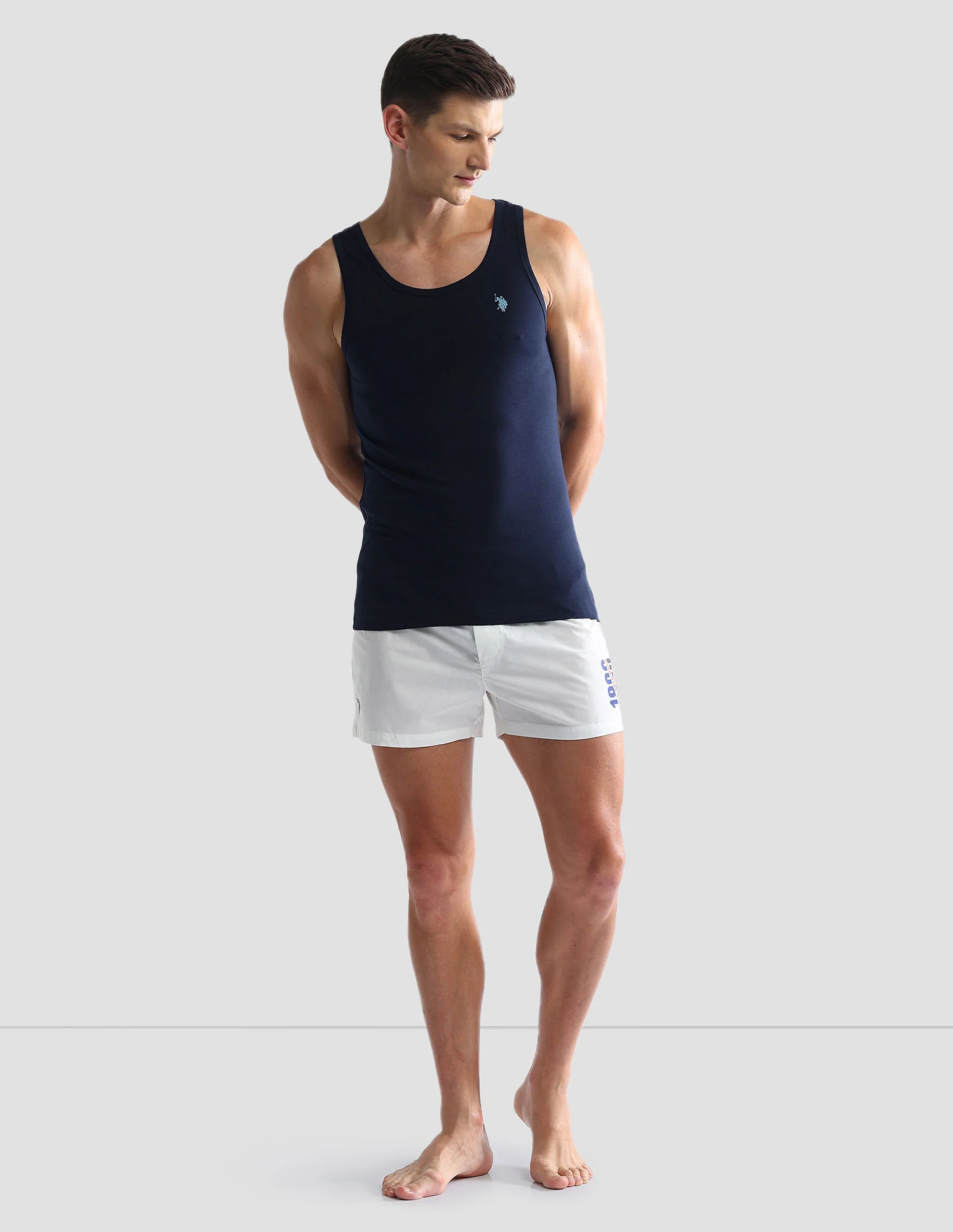 Solid Cotton OEV03 Vest - Pack Of 2 - Image 4