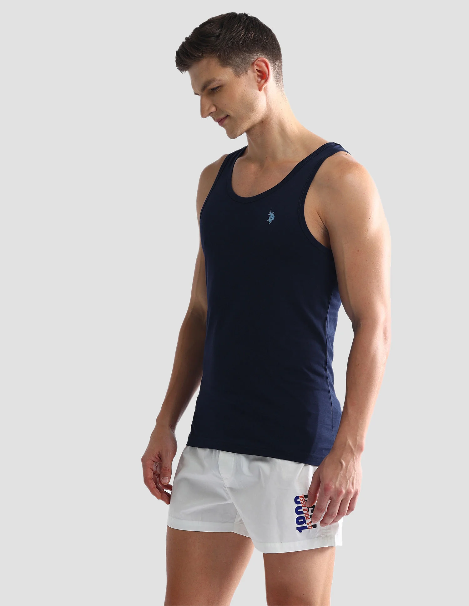 Solid Cotton OEV03 Vest - Pack Of 2 - Image 5
