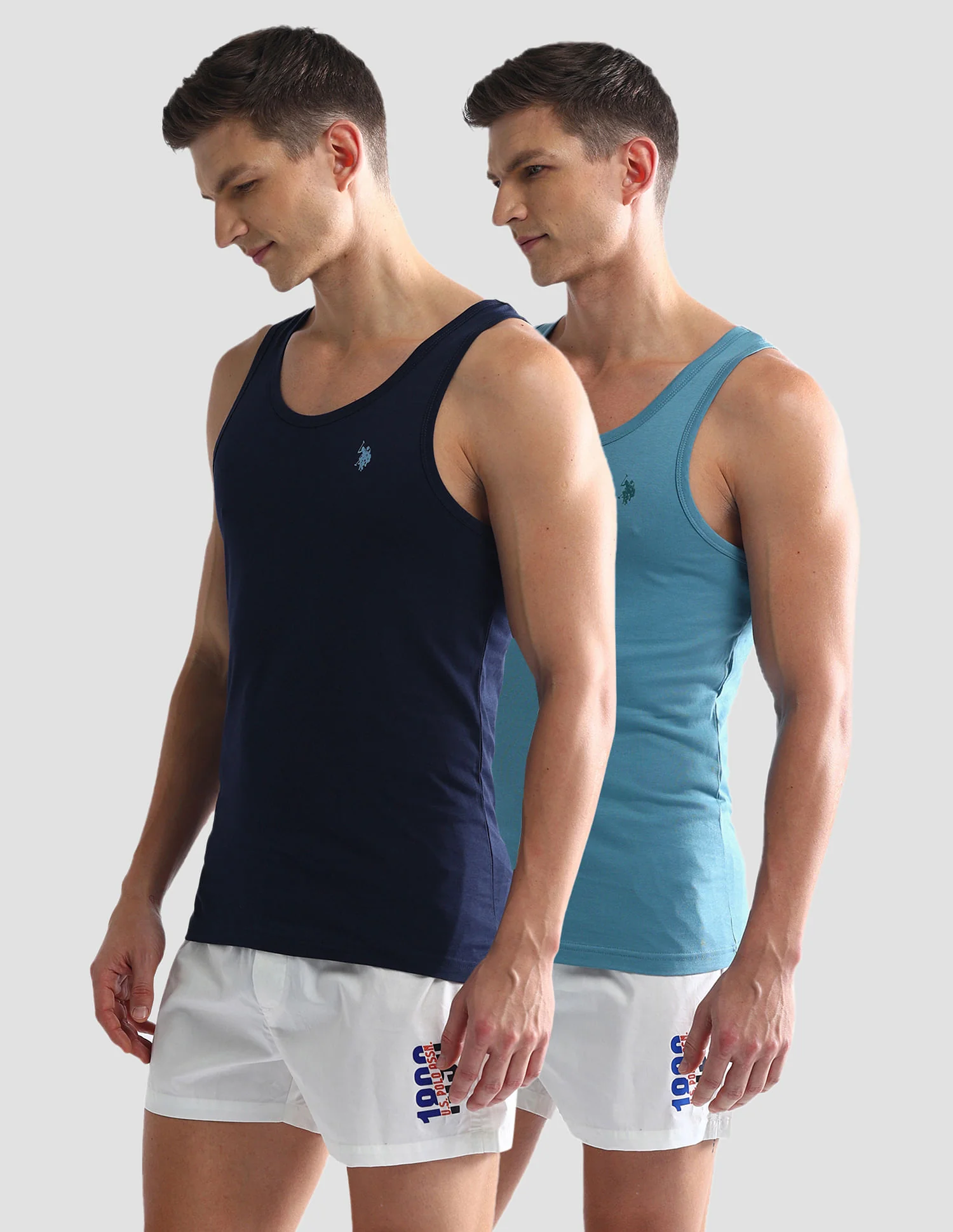 Solid Cotton OEV03 Vest - Pack Of 2 - Image 6