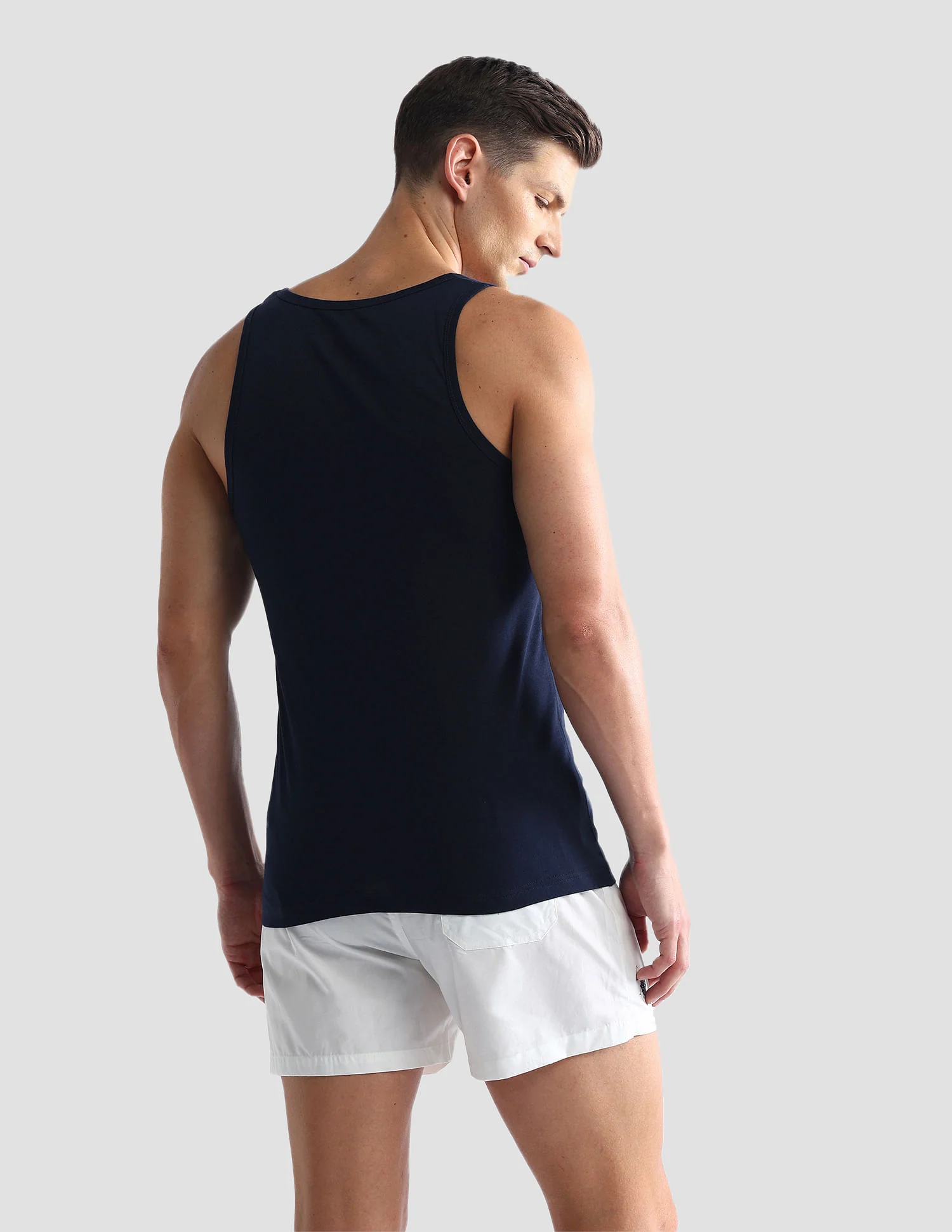 Solid Cotton OEV03 Vest - Pack Of 2 - Image 7