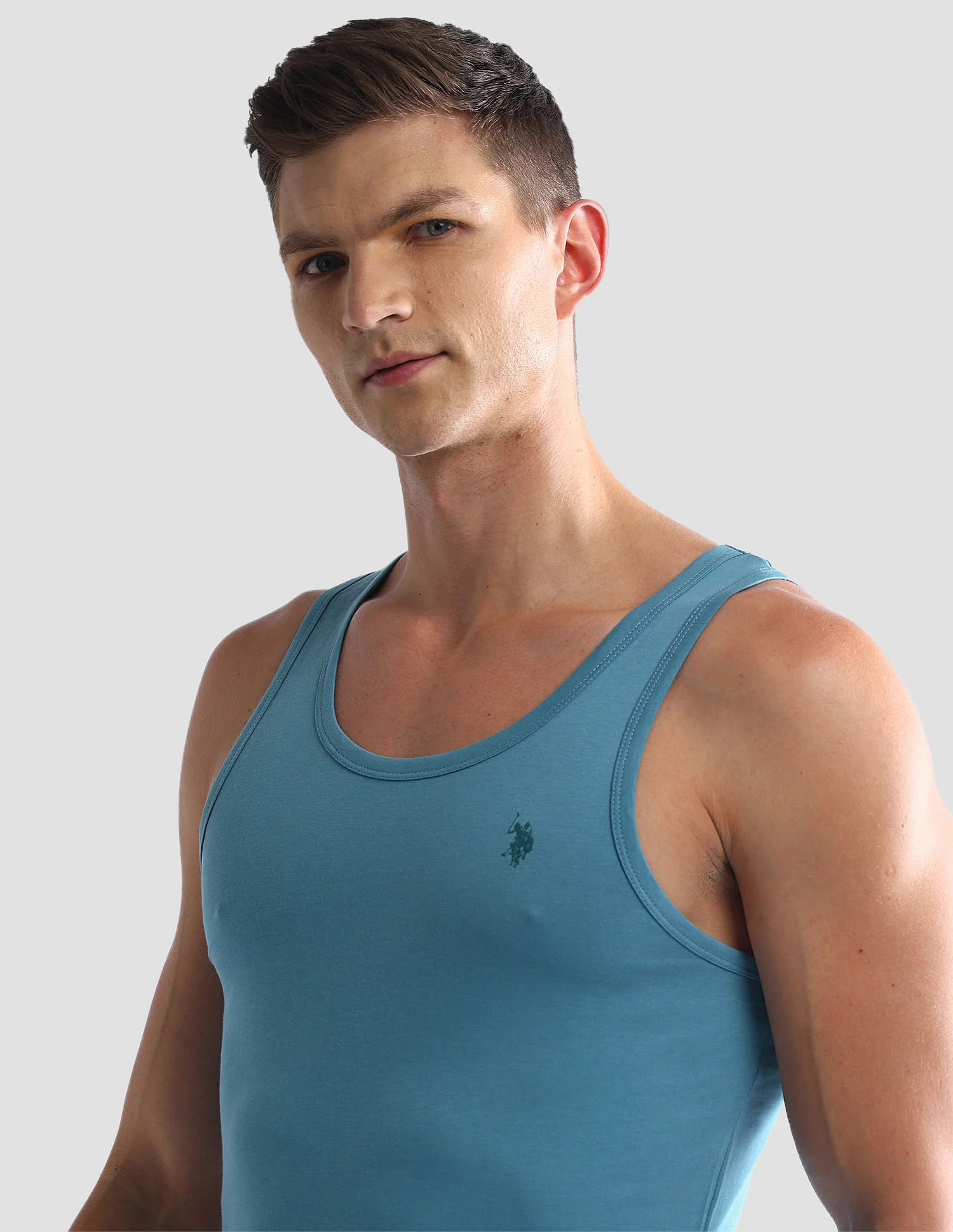 Solid Cotton OEV03 Vest - Pack Of 2 - Image 8