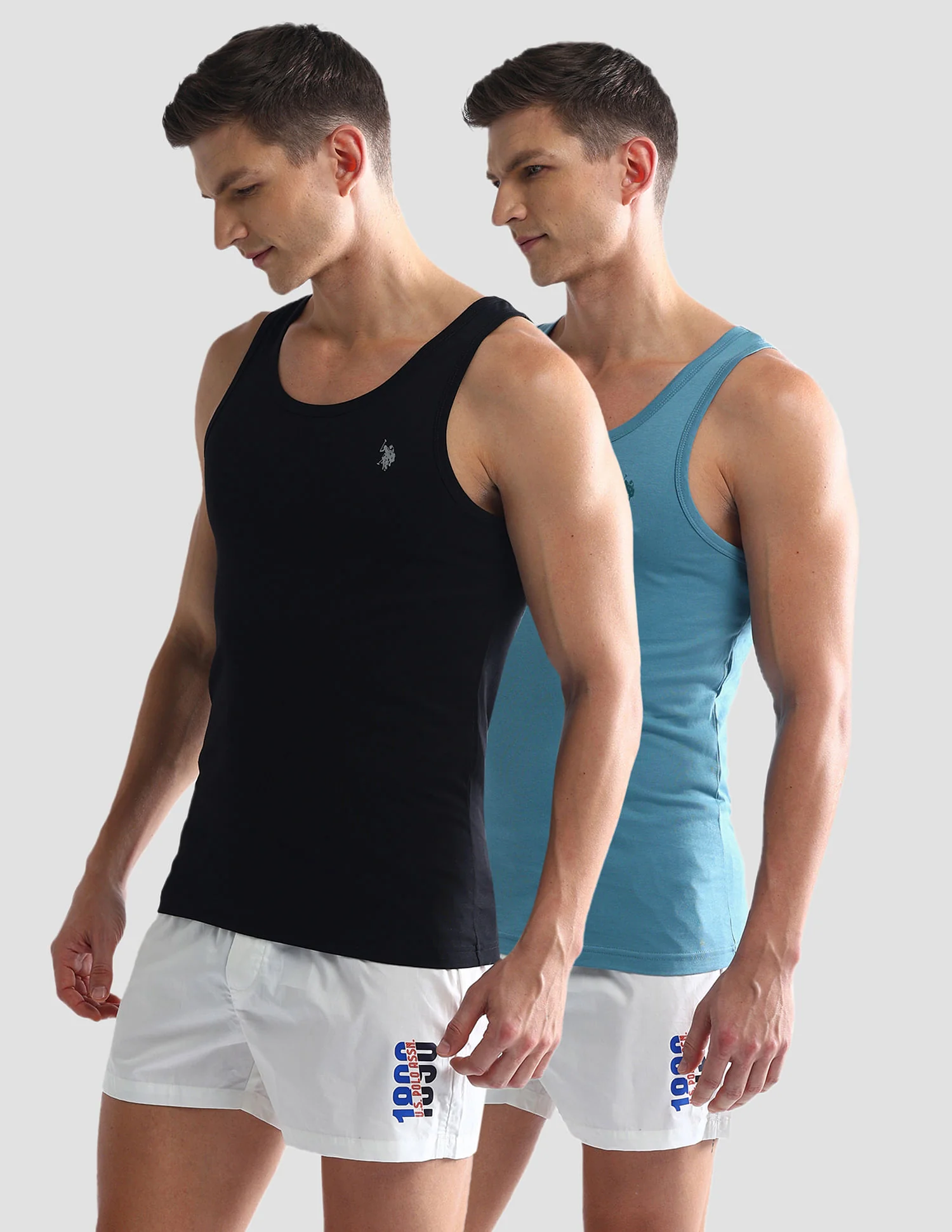 Solid Cotton OEV03 Vest - Pack Of 2 - Image 6