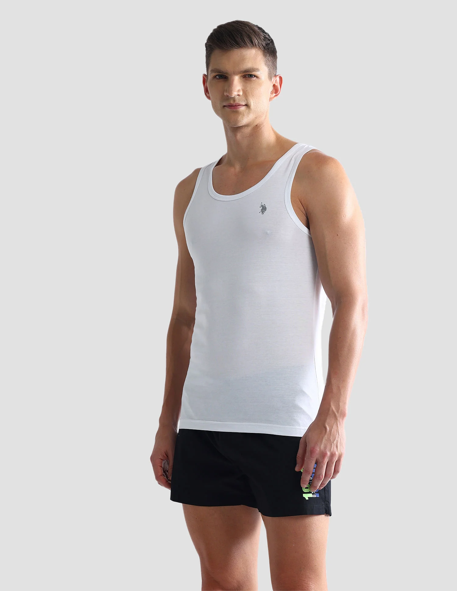 Solid Cotton OEV03 Vest - Pack Of 2 - Image 5