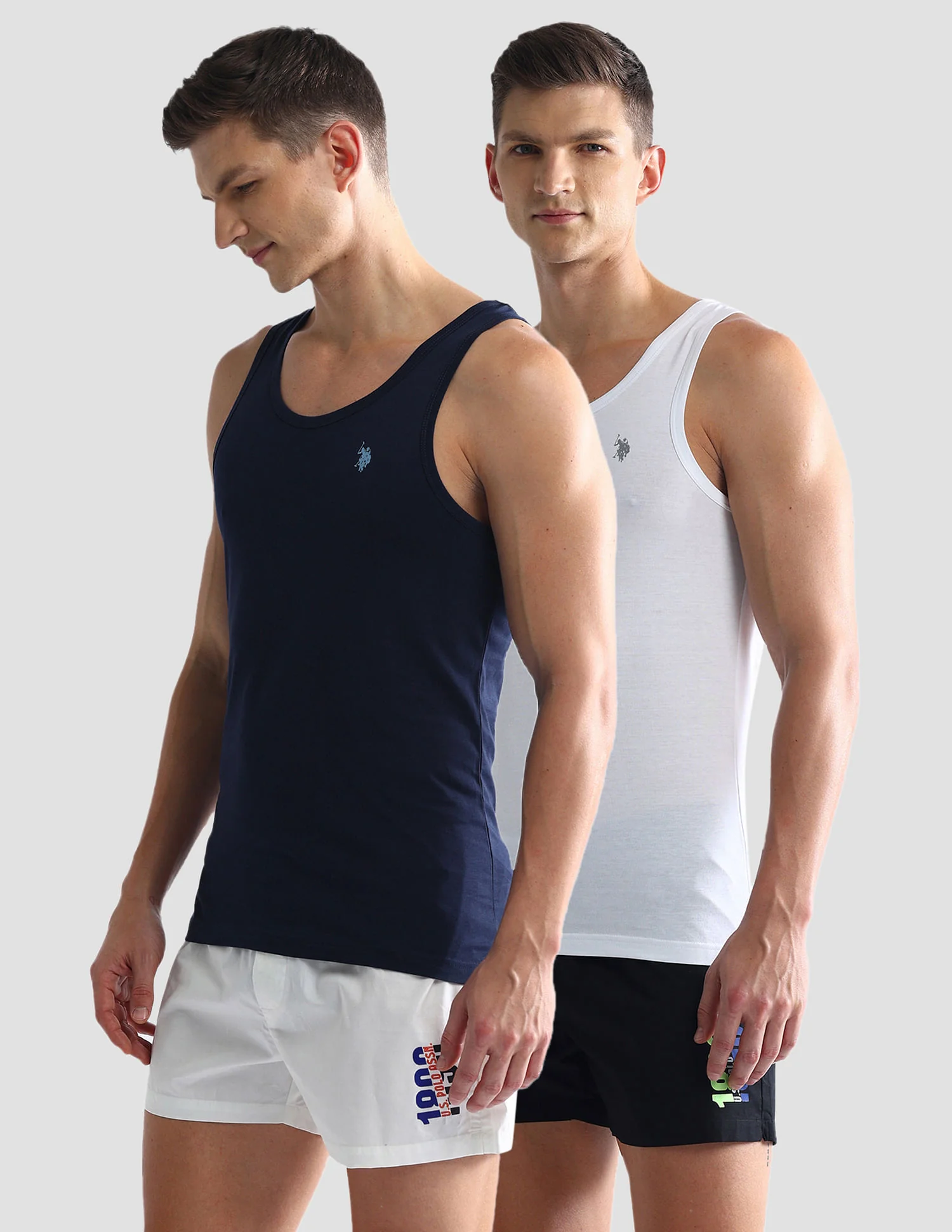 Solid Cotton OEV03 Vest - Pack Of 2 - Image 6