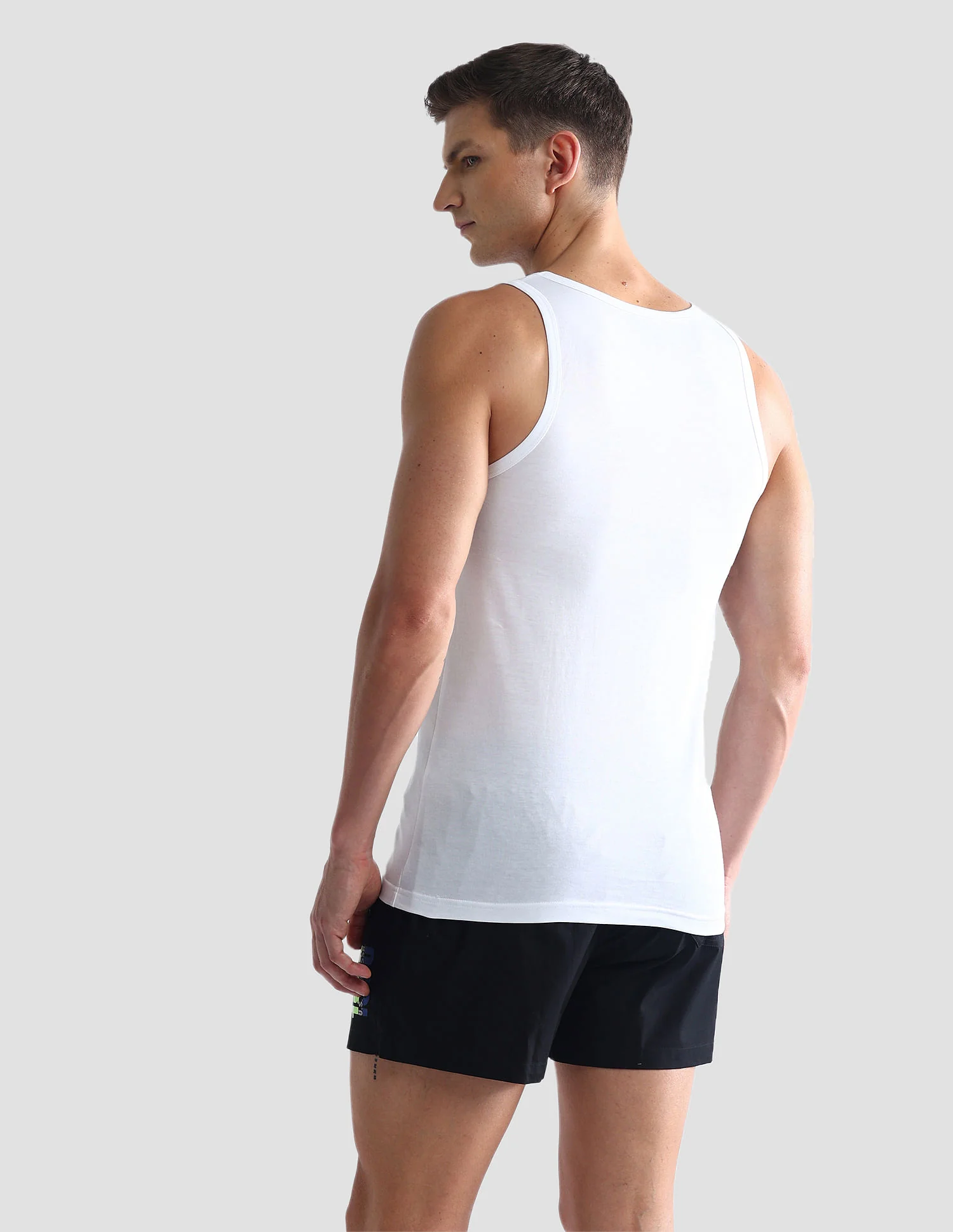 Solid Cotton OEV03 Vest - Pack Of 2 - Image 7