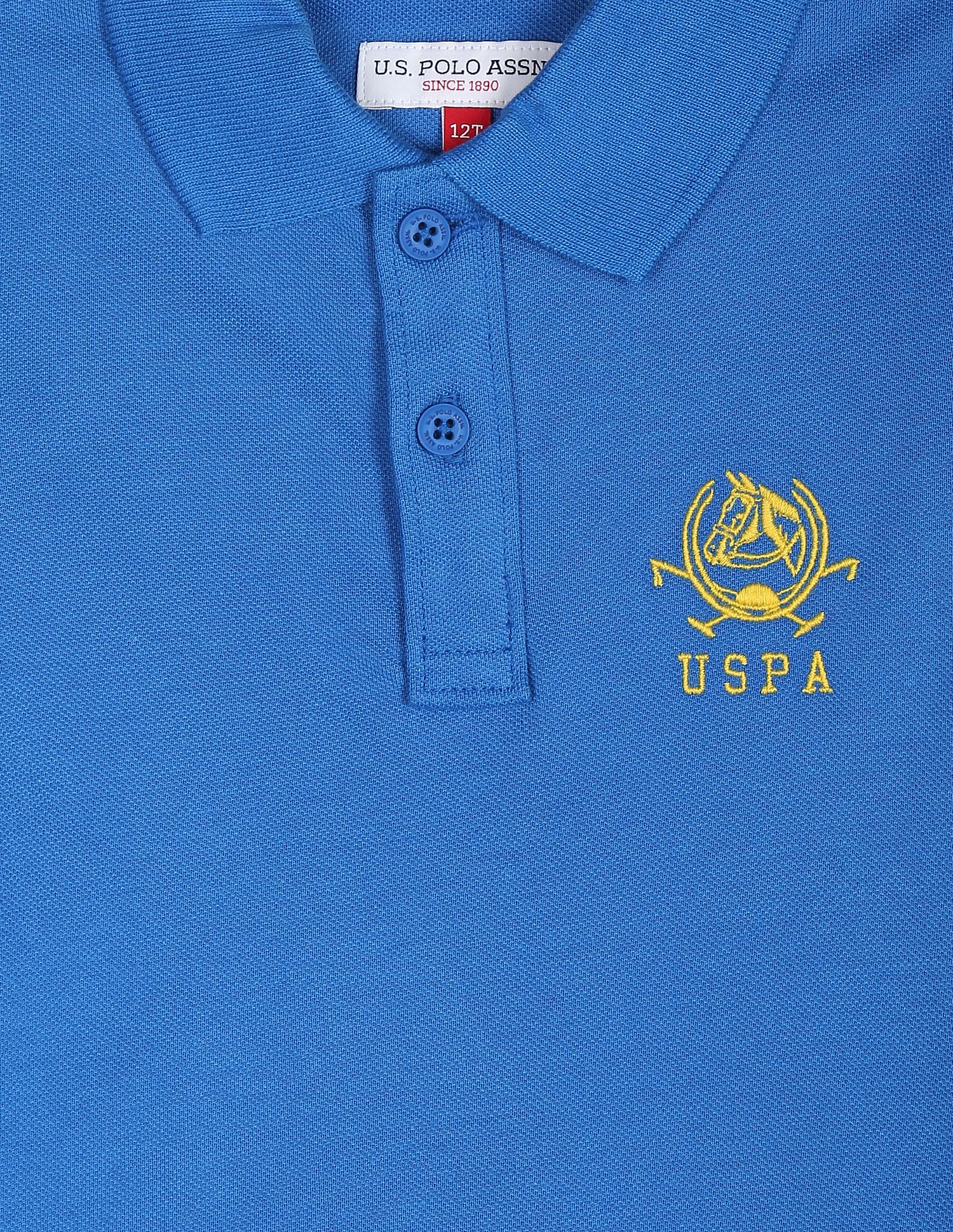 Solid Cotton Pique Polo Shirt - Image 3
