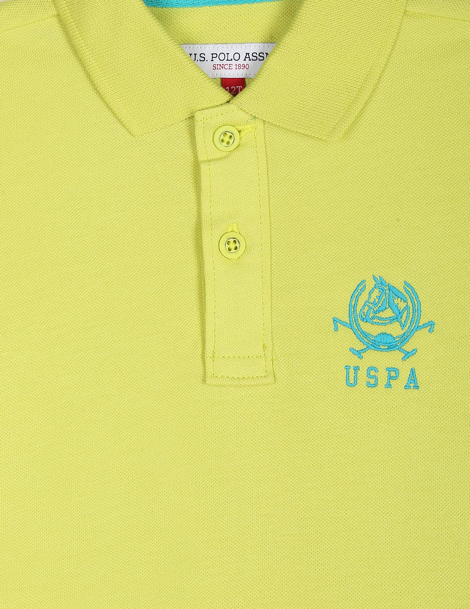 Solid Cotton Pique Polo Shirt - Image 3