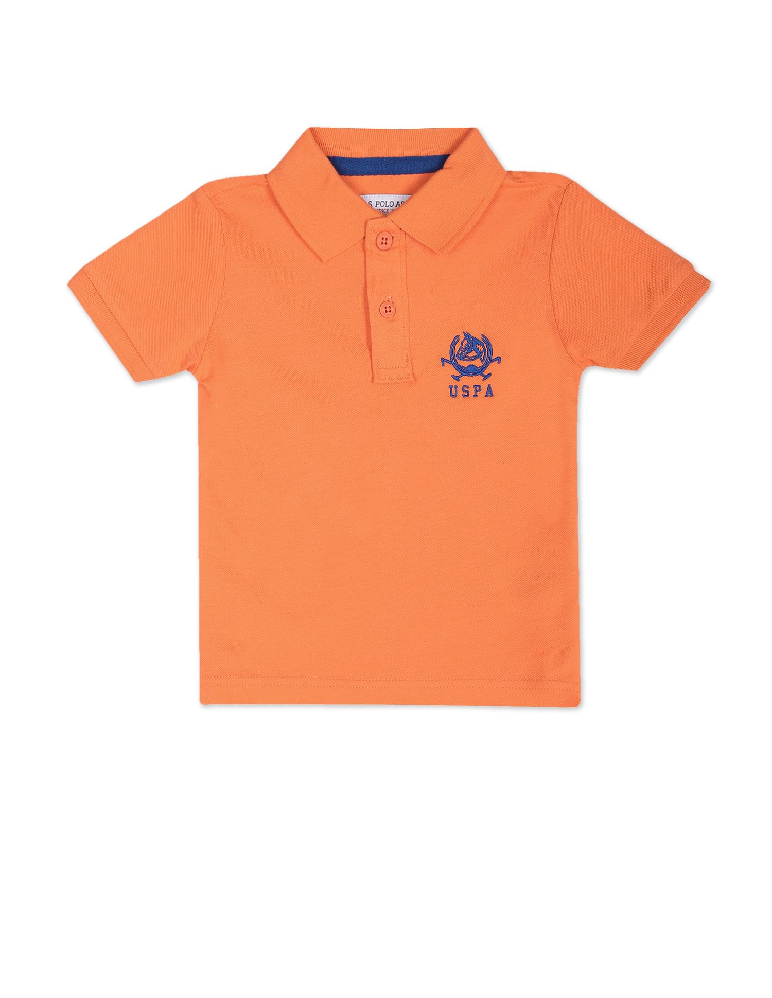 Solid Cotton Pique Polo Shirt