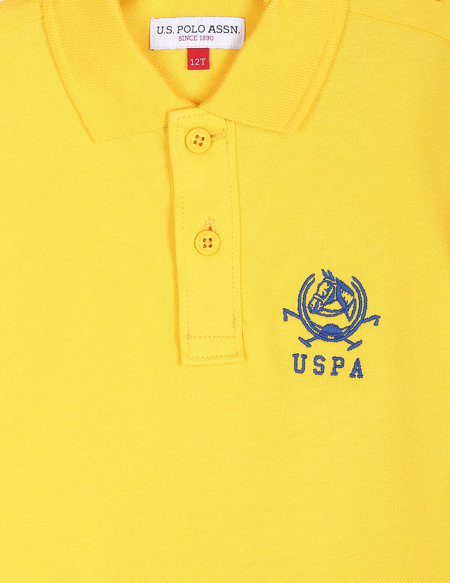 Solid Cotton Pique Polo Shirt - Image 3