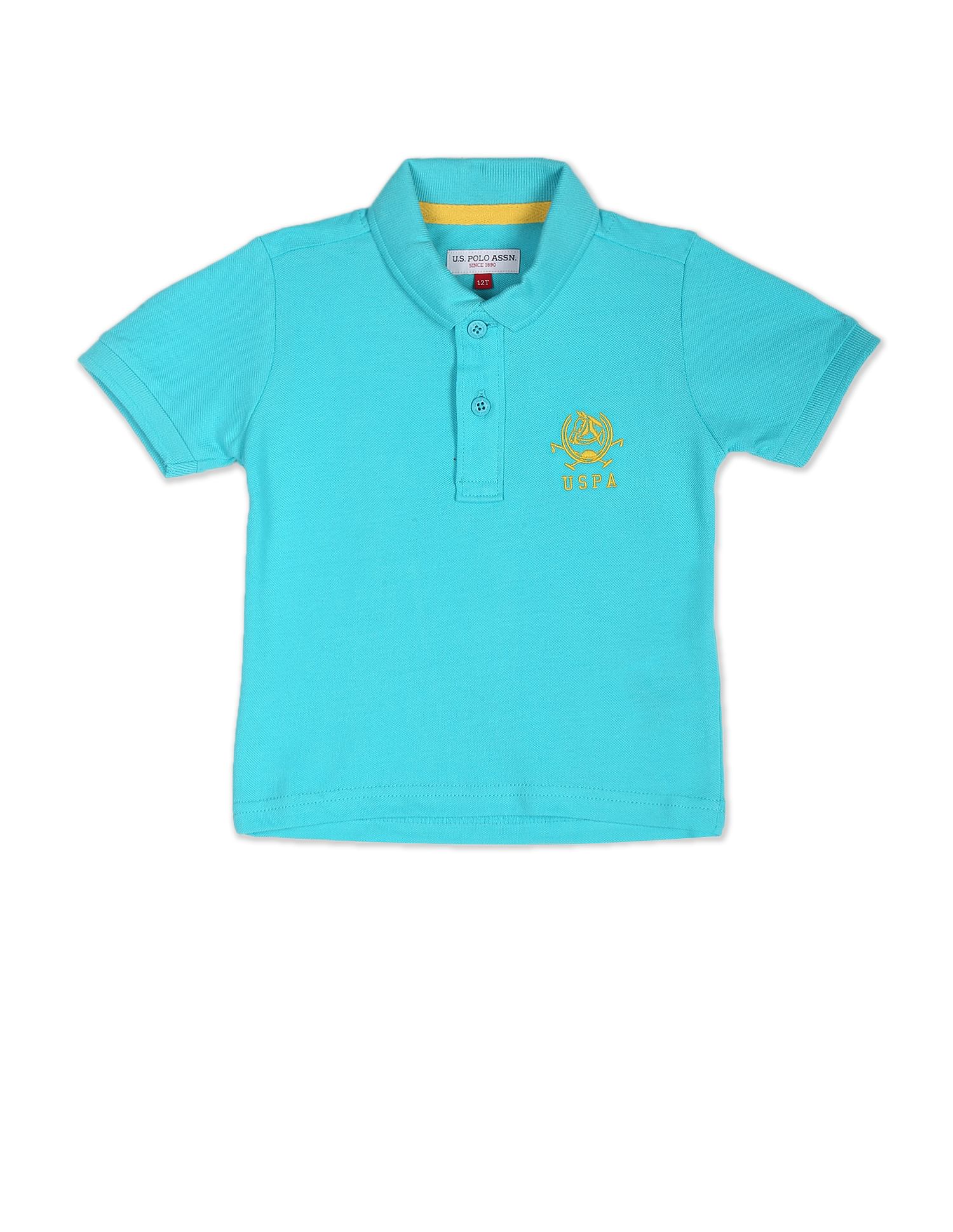 Solid Cotton Pique Polo Shirt