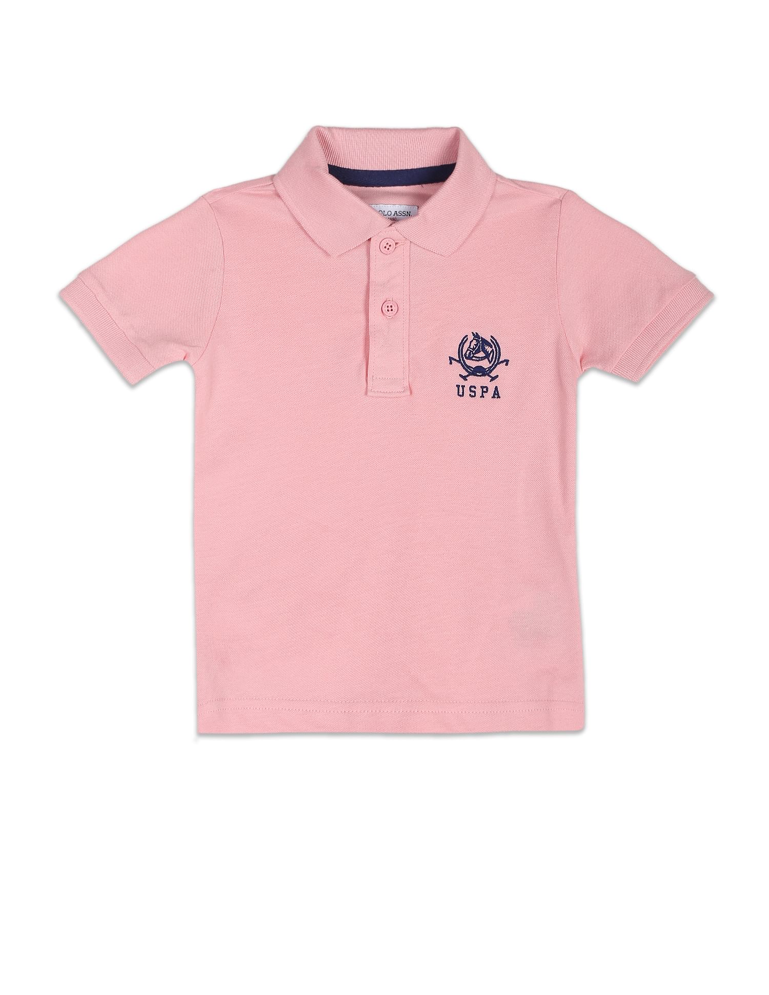 Solid Cotton Pique Polo Shirt