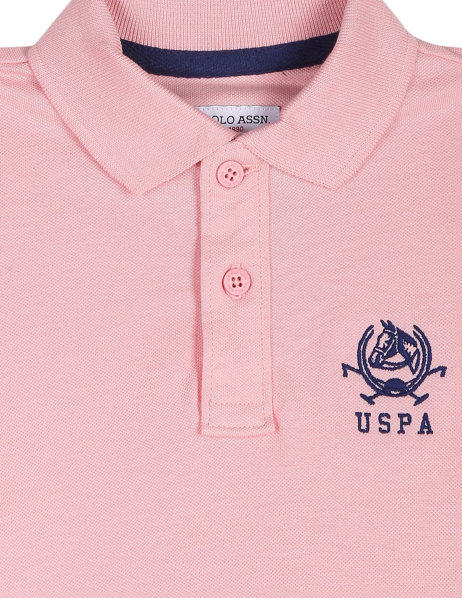 Solid Cotton Pique Polo Shirt - Image 3