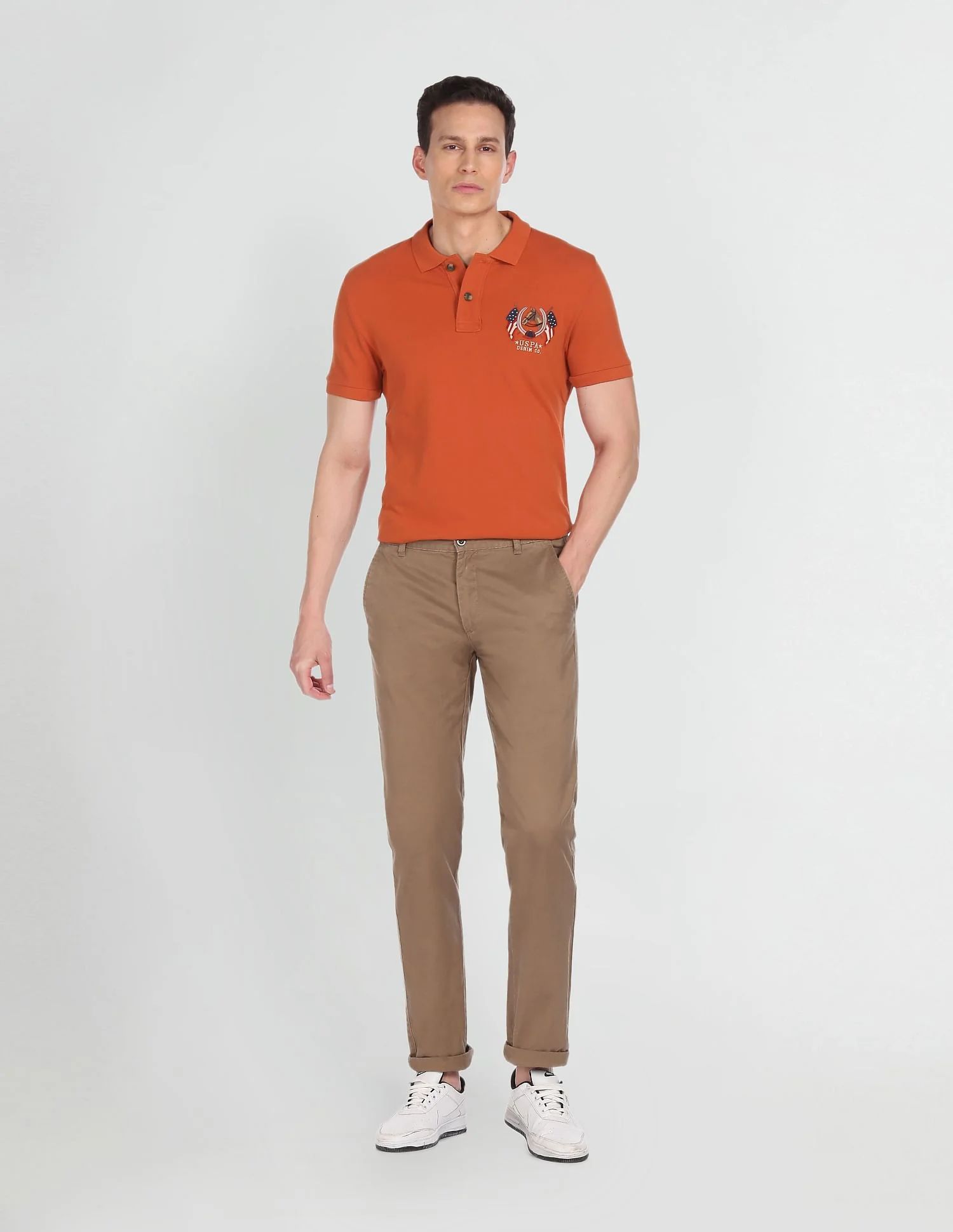 Cotton Solid Polo Shirt - Image 3