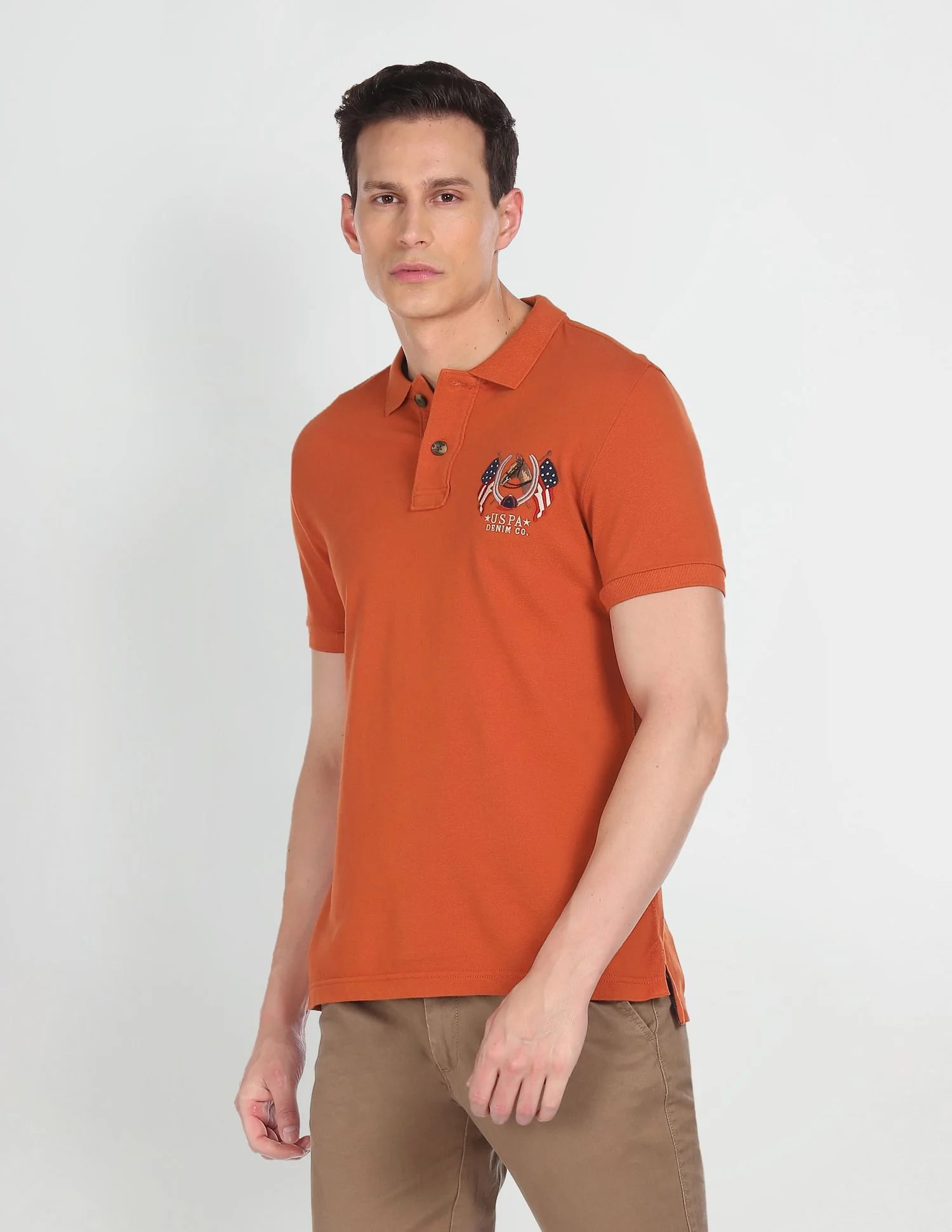 Cotton Solid Polo Shirt - Image 4