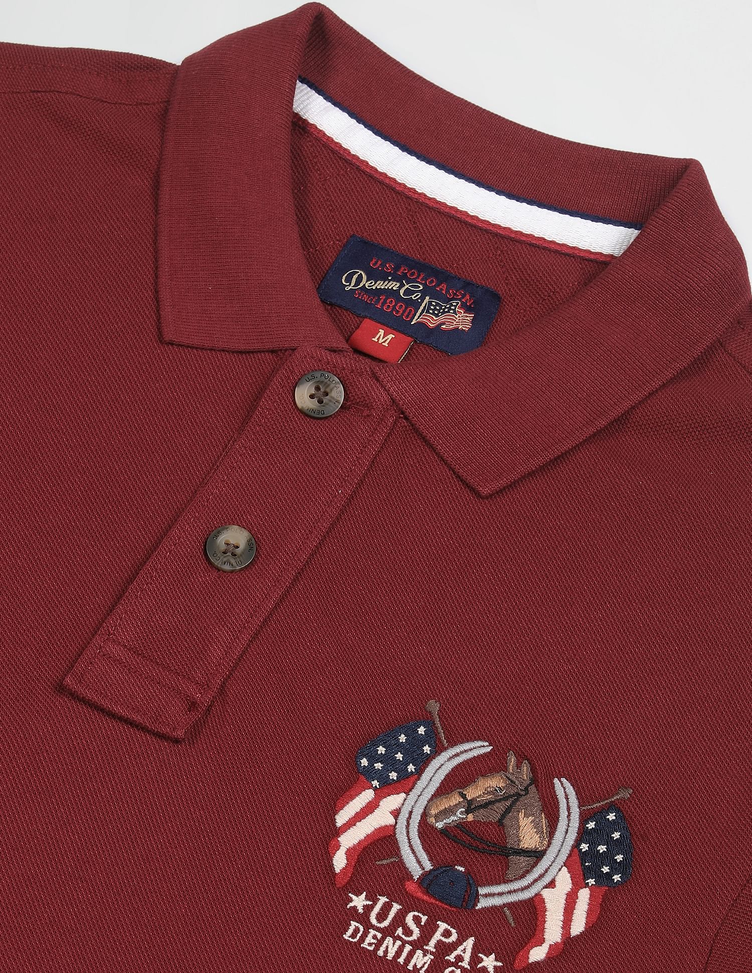 Cotton Solid Polo Shirt - Image 2