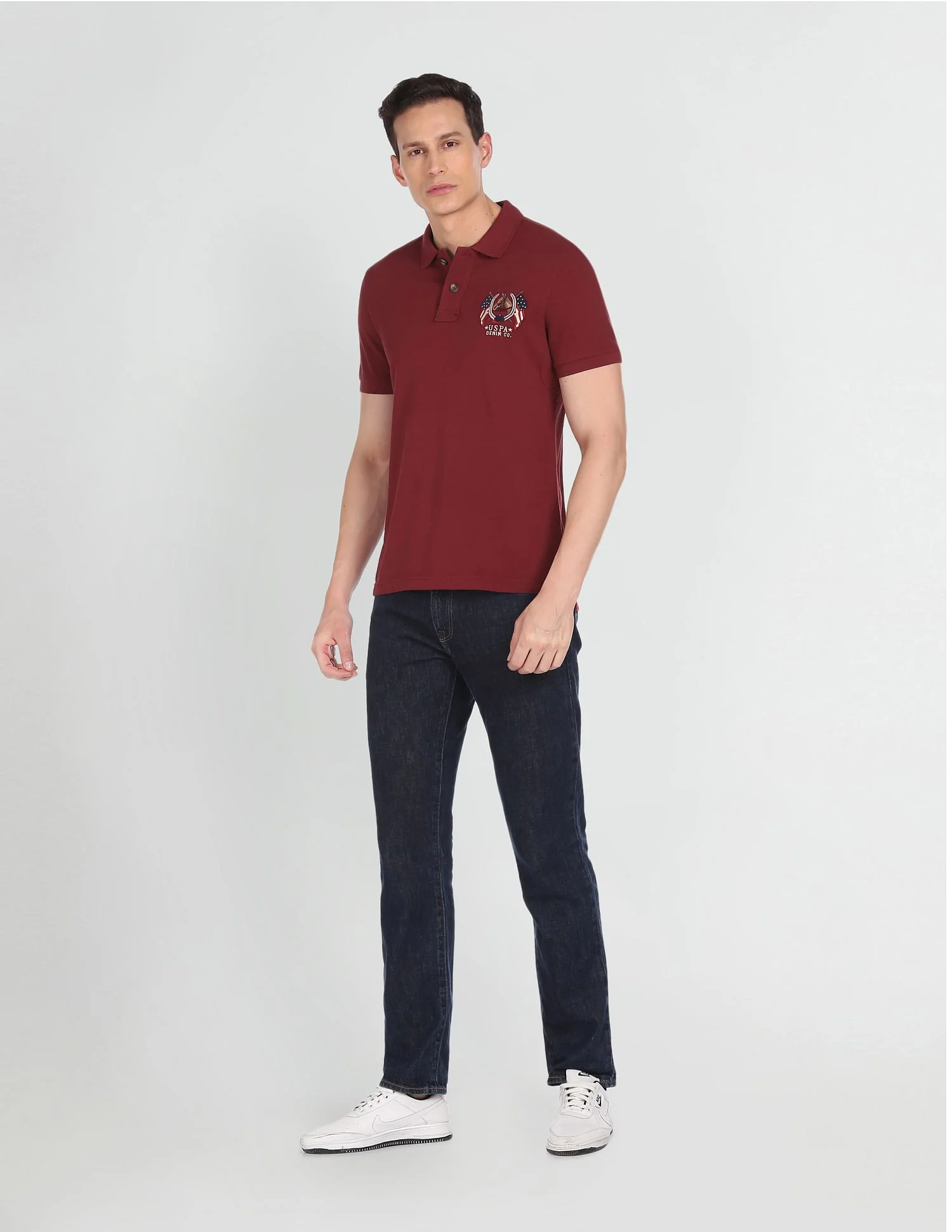 Cotton Solid Polo Shirt - Image 3