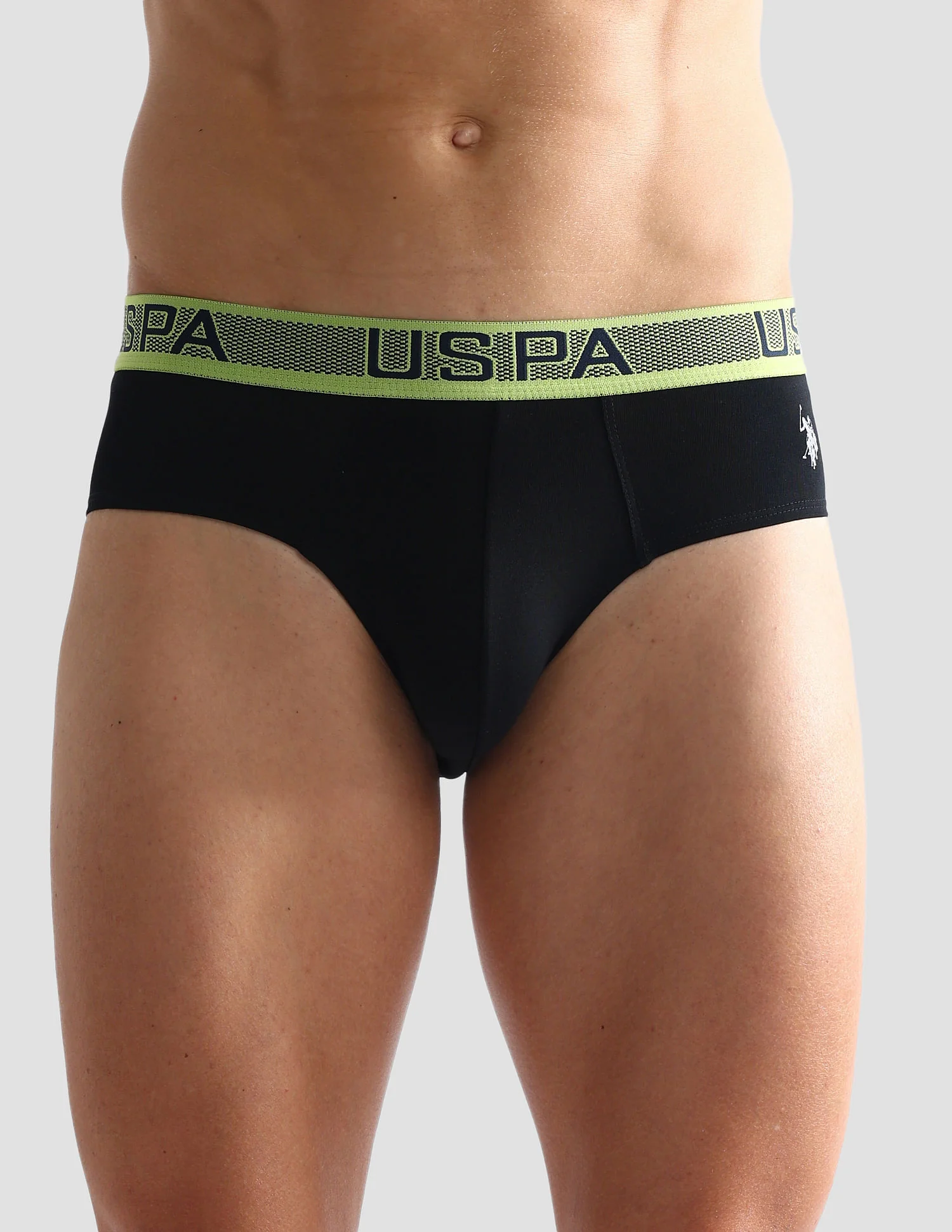 Solid Cotton Spandex OEB04 Briefs - Pack Of 1 - Image 6