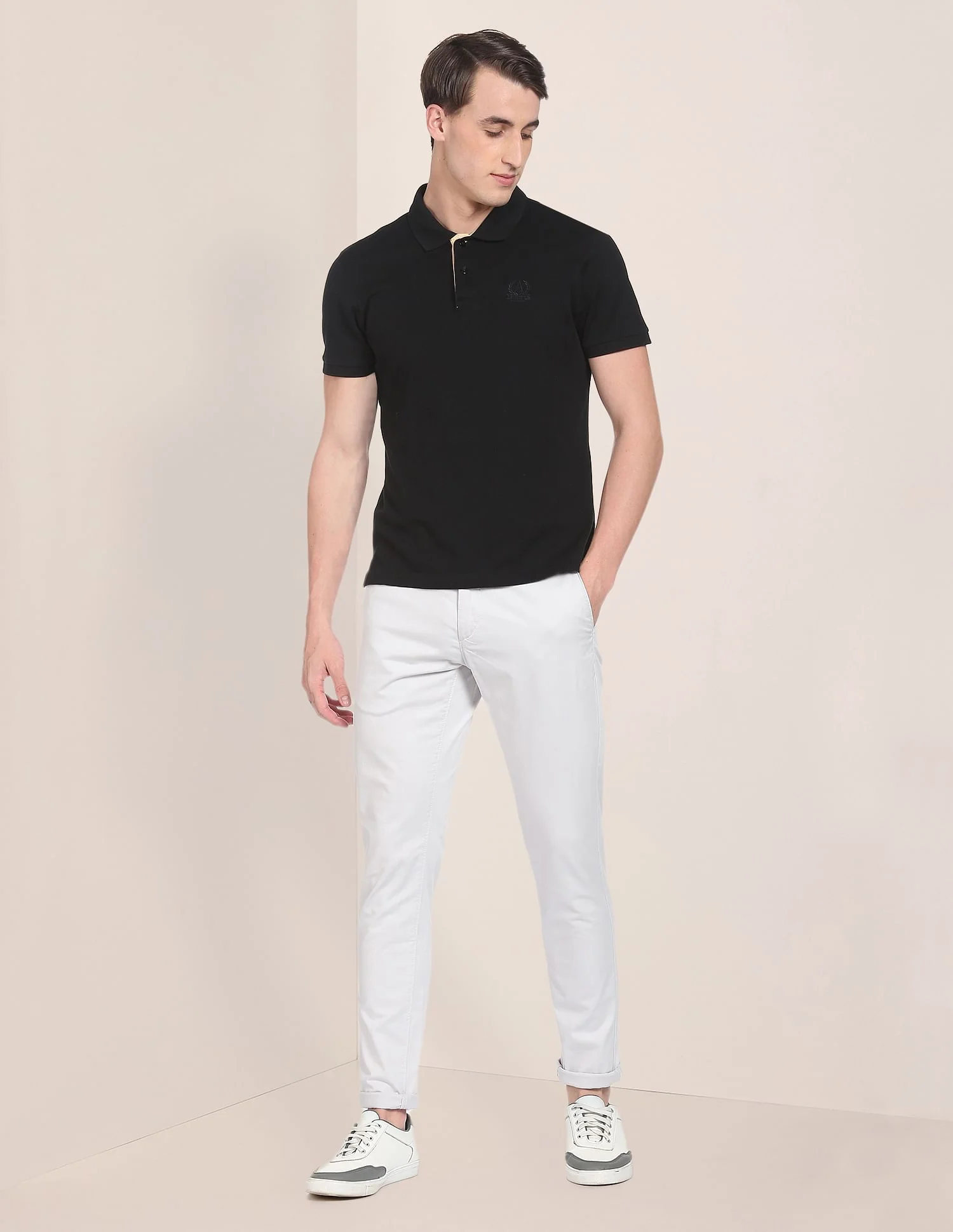 Solid Cotton Stretch Chinos - Image 3