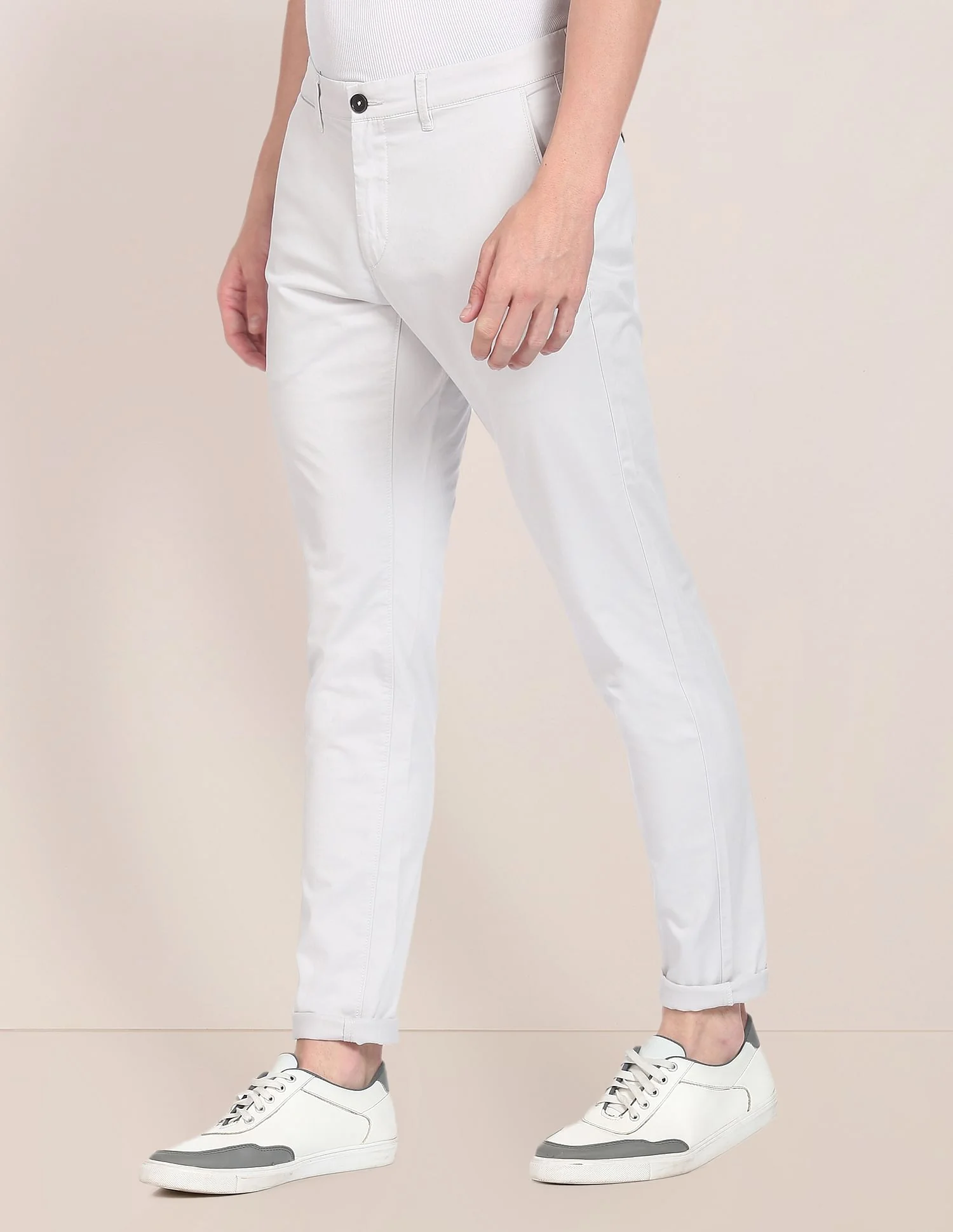 Solid Cotton Stretch Chinos - Image 4