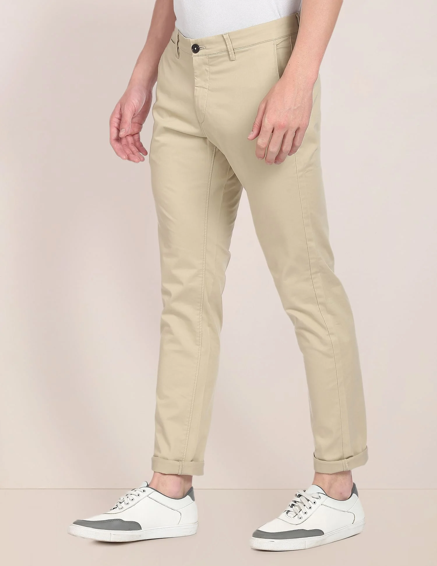 Solid Cotton Stretch Chinos - Image 4