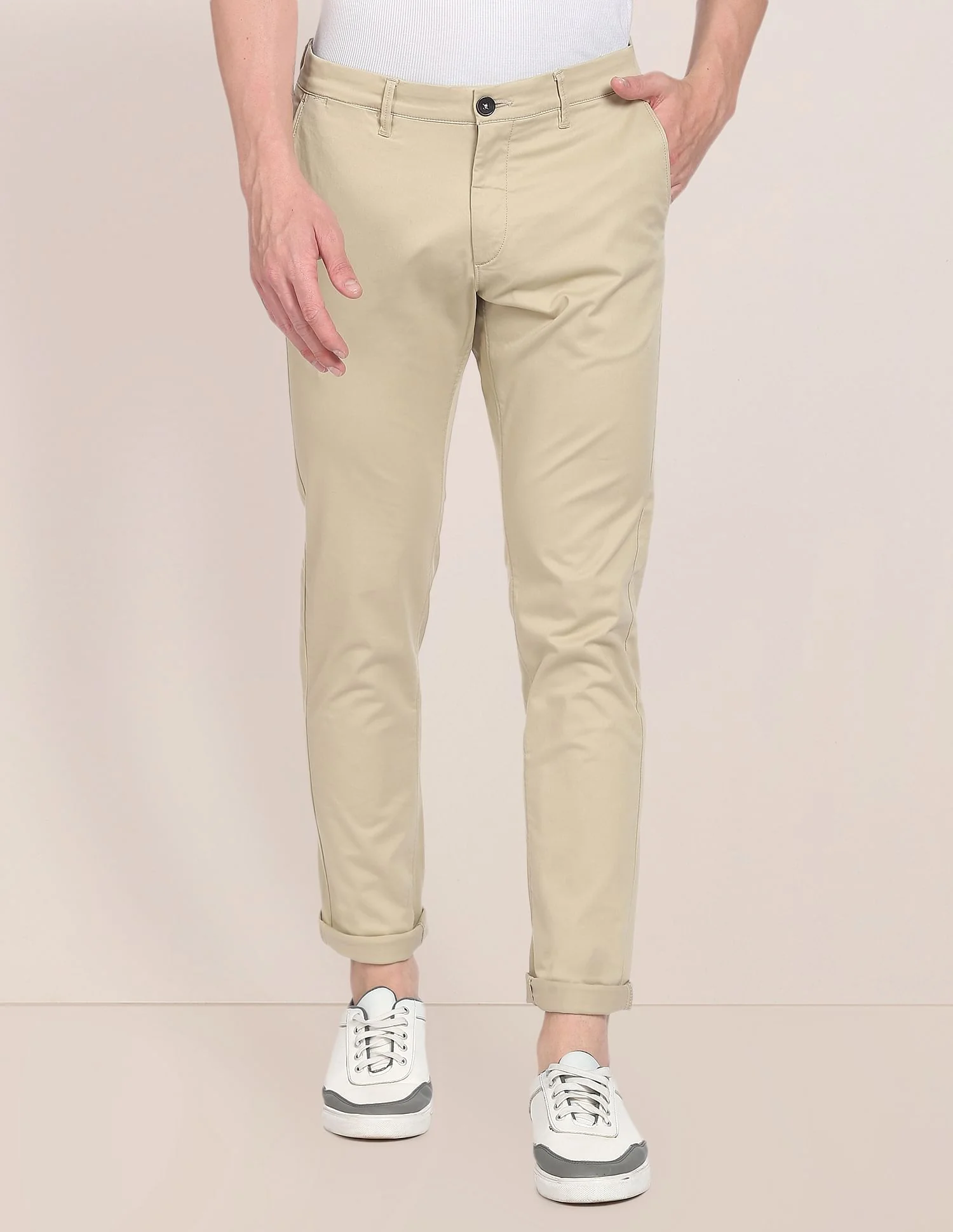 Solid Cotton Stretch Chinos - Image 6