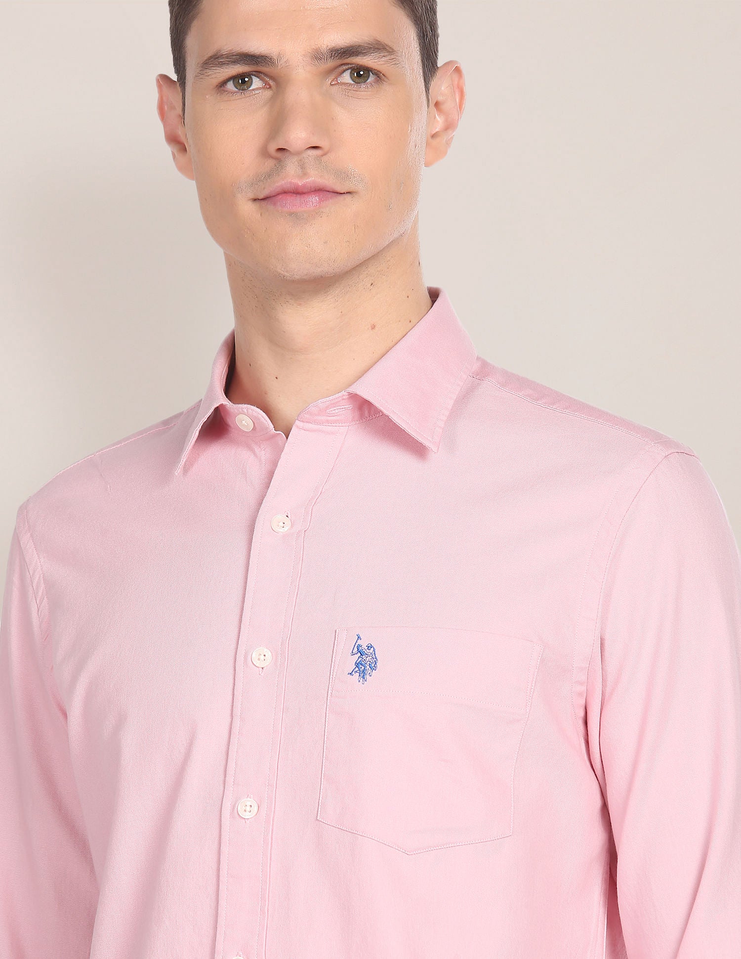 Solid Dobby Cotton Shirt - Image 7