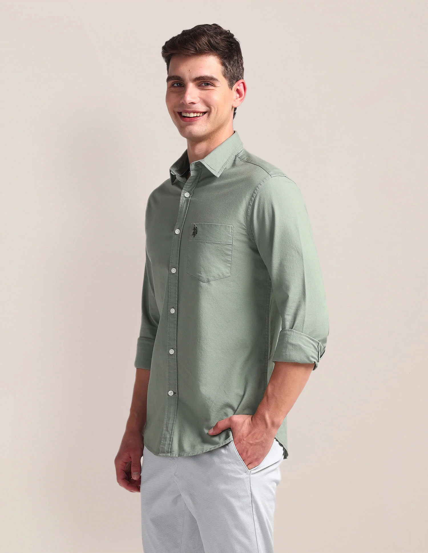 Solid Dobby Shirt - Image 4