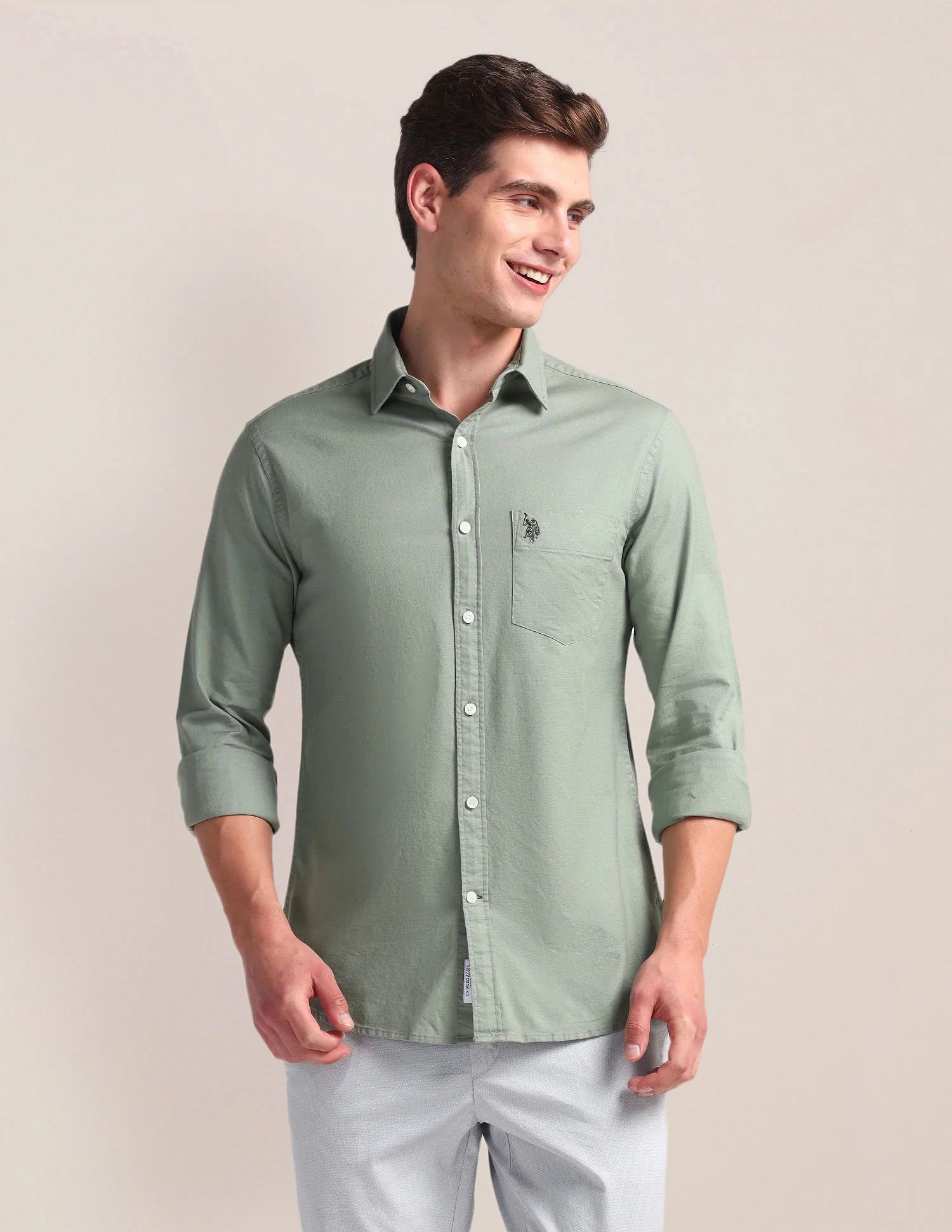Solid Dobby Shirt - Image 6