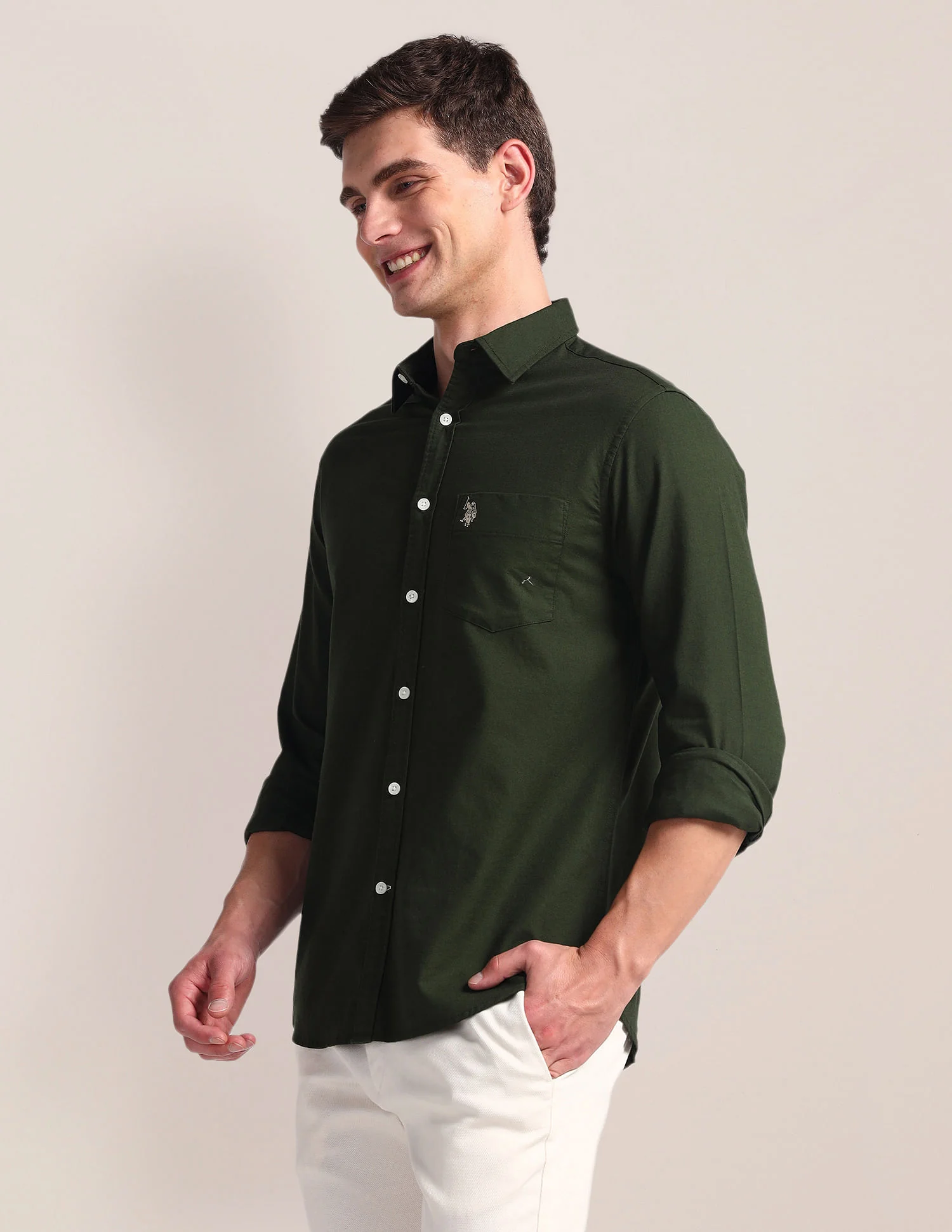 Solid Dobby Shirt - Image 4