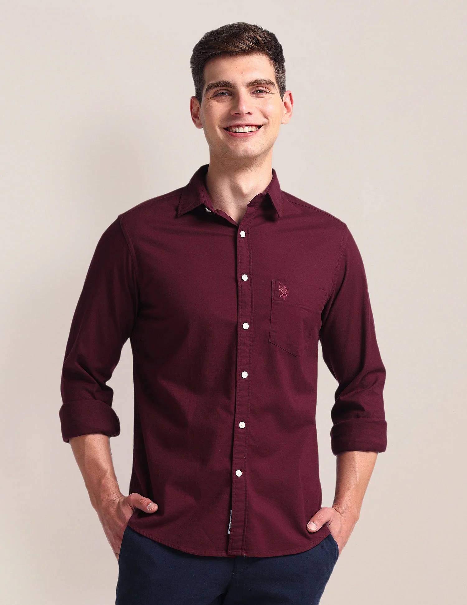 Solid Dobby Shirt - Image 6