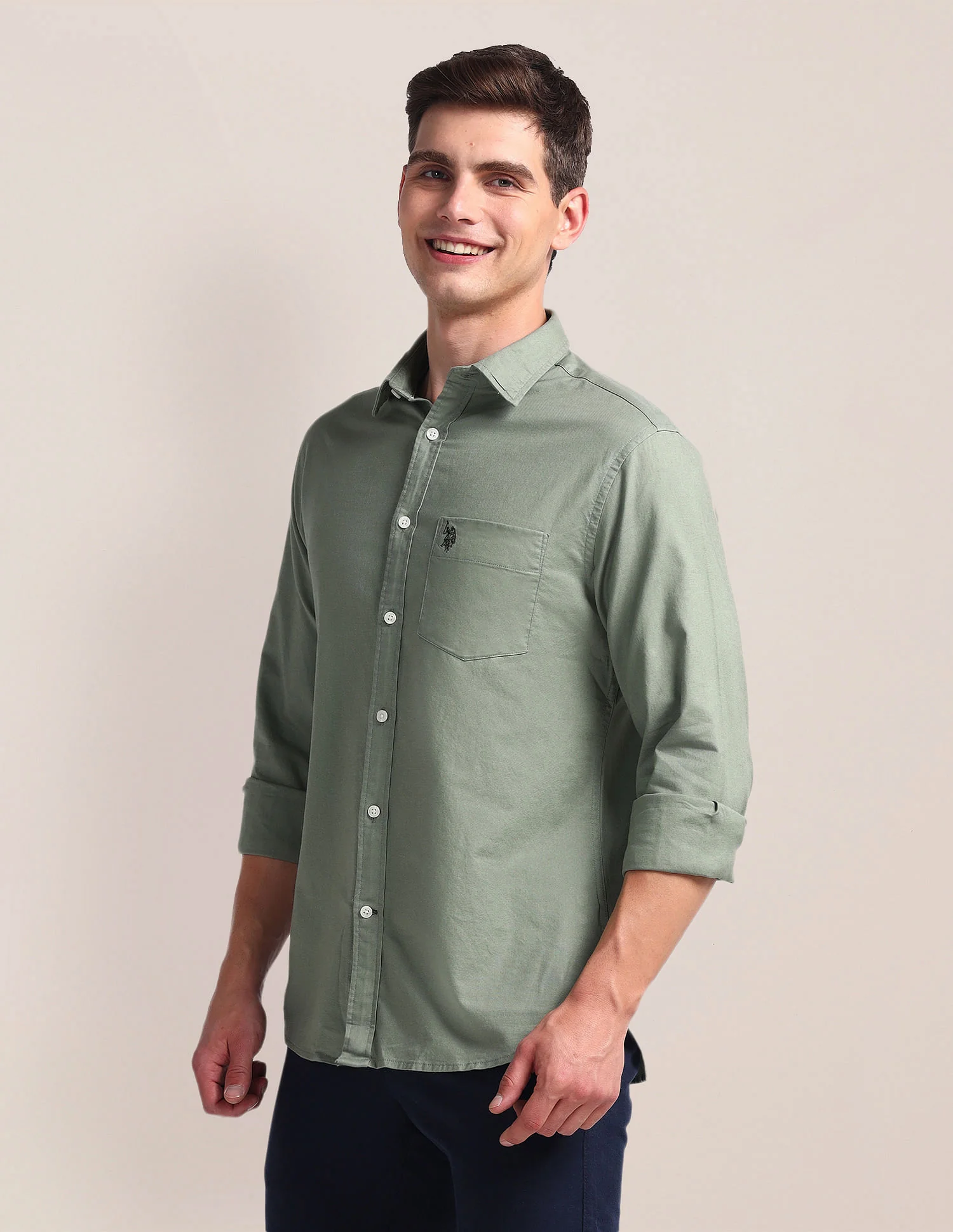 Solid Dobby Shirt - Image 4