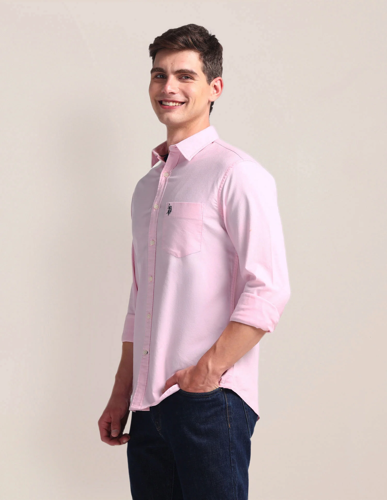 Solid Dobby Shirt - Image 4