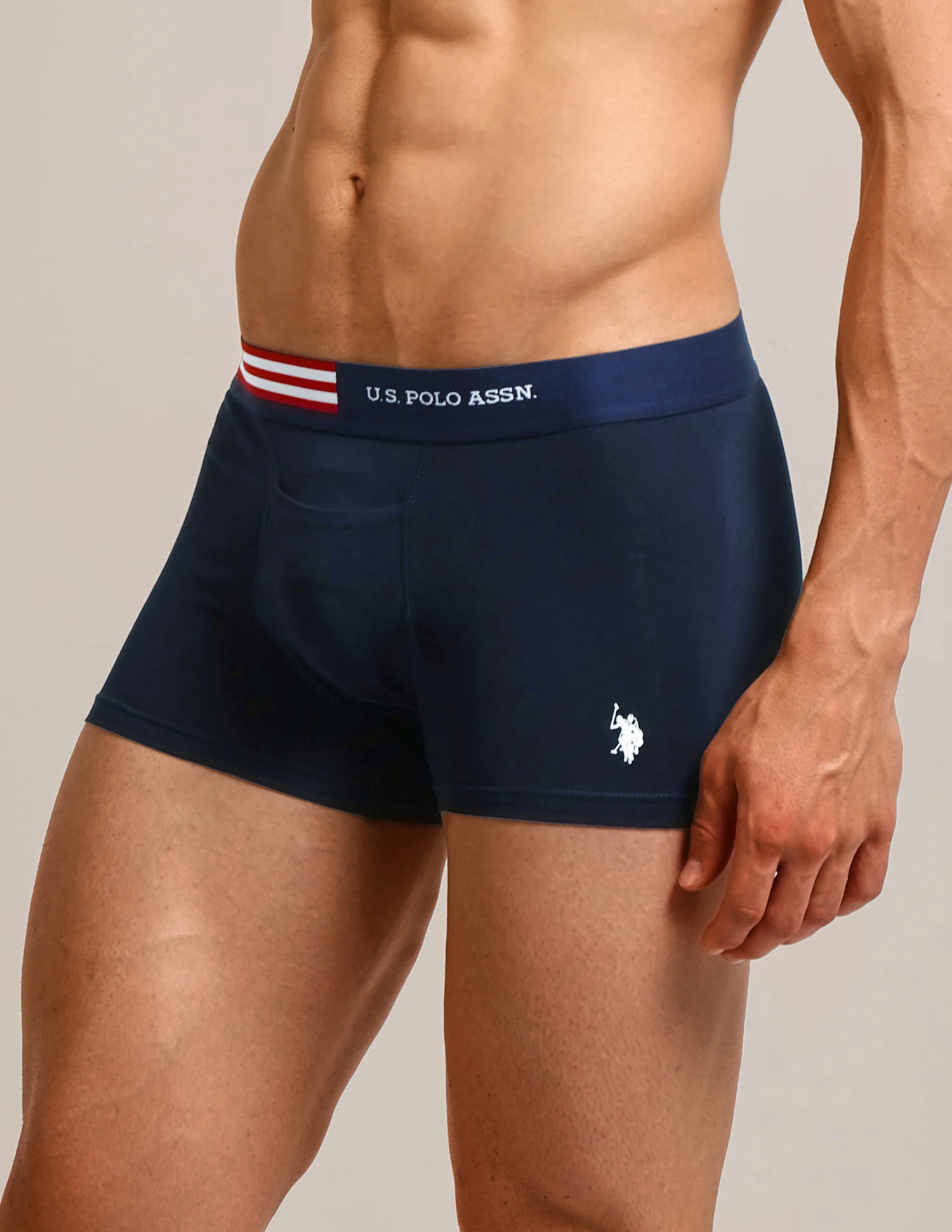 Solid Elastic Waistband OET06-P5 Trunks - Pack Of 5 - Image 8