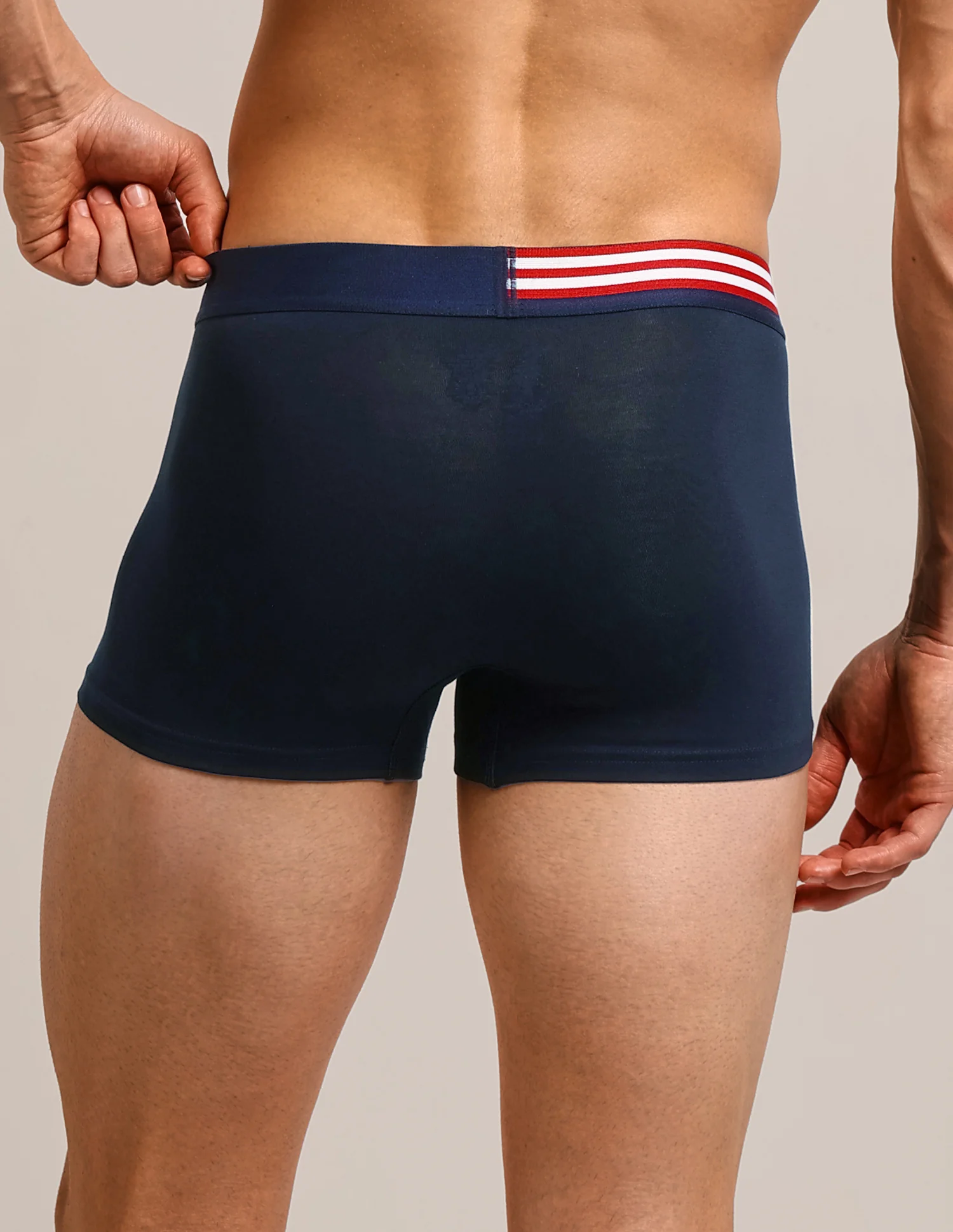 Solid Elastic Waistband OET06-P5 Trunks - Pack Of 5 - Image 9