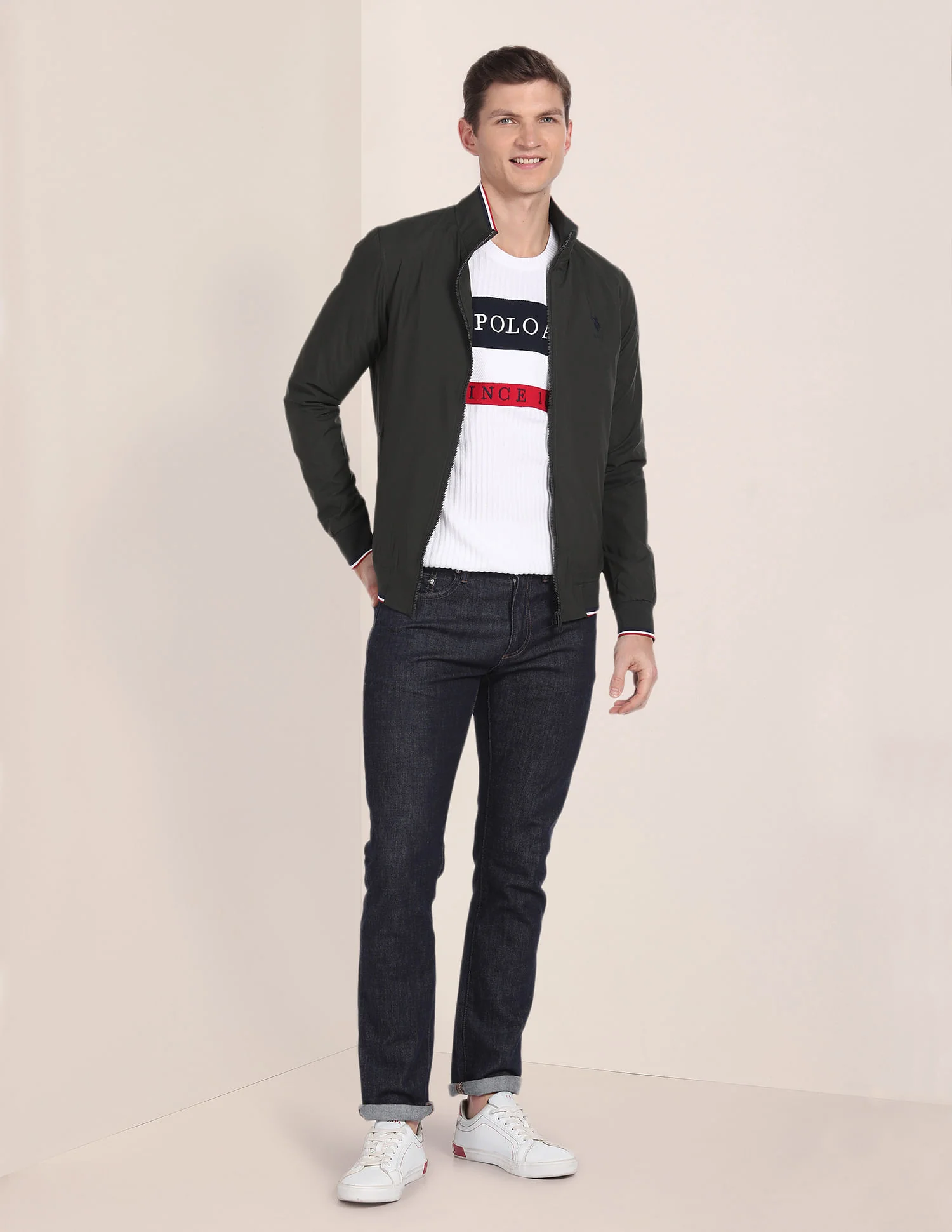 Solid High Neck Jacket - Image 3