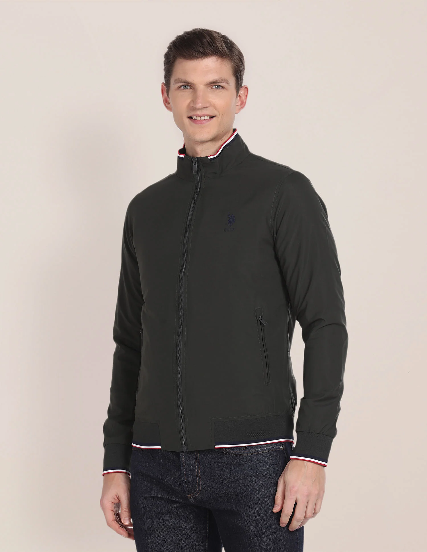 Solid High Neck Jacket - Image 4