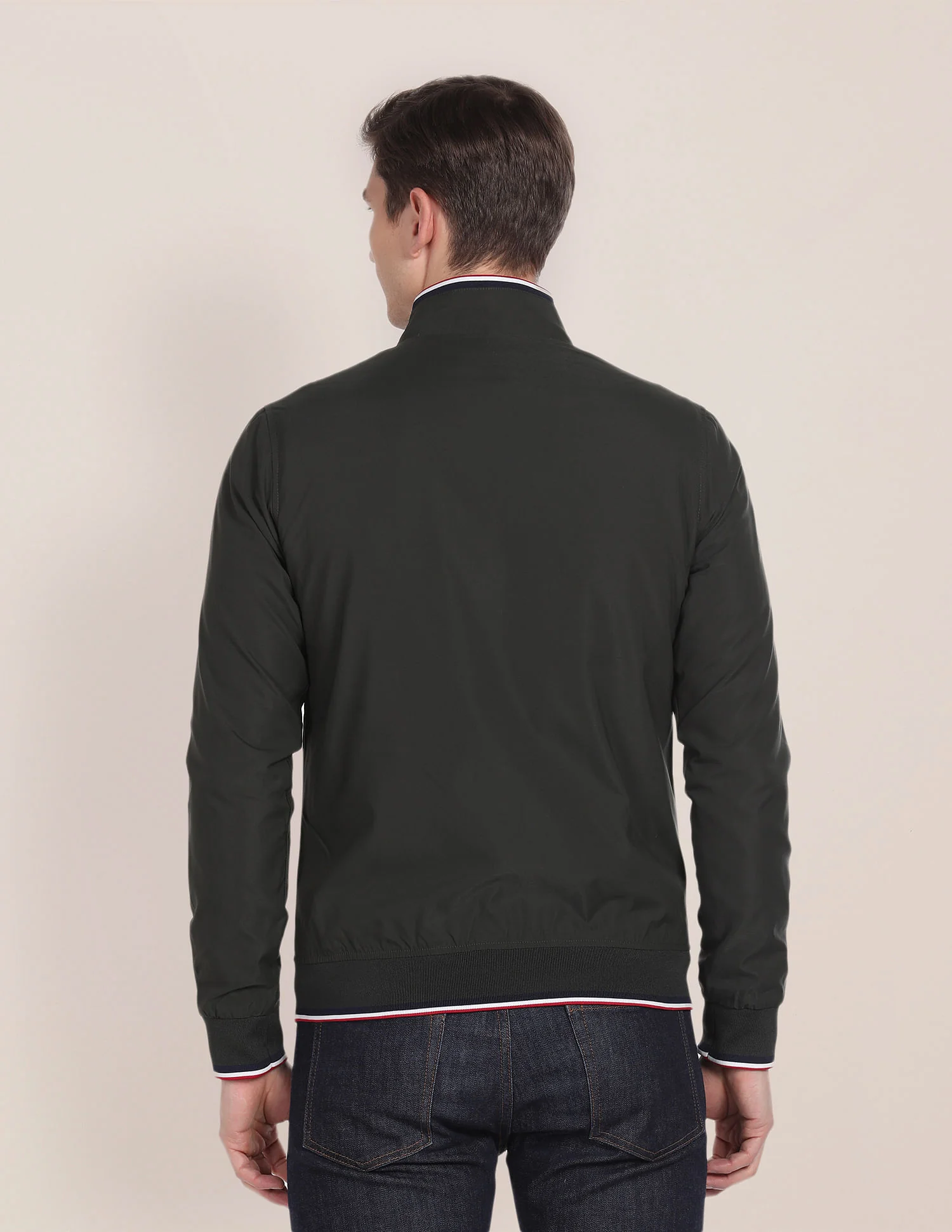 Solid High Neck Jacket - Image 5