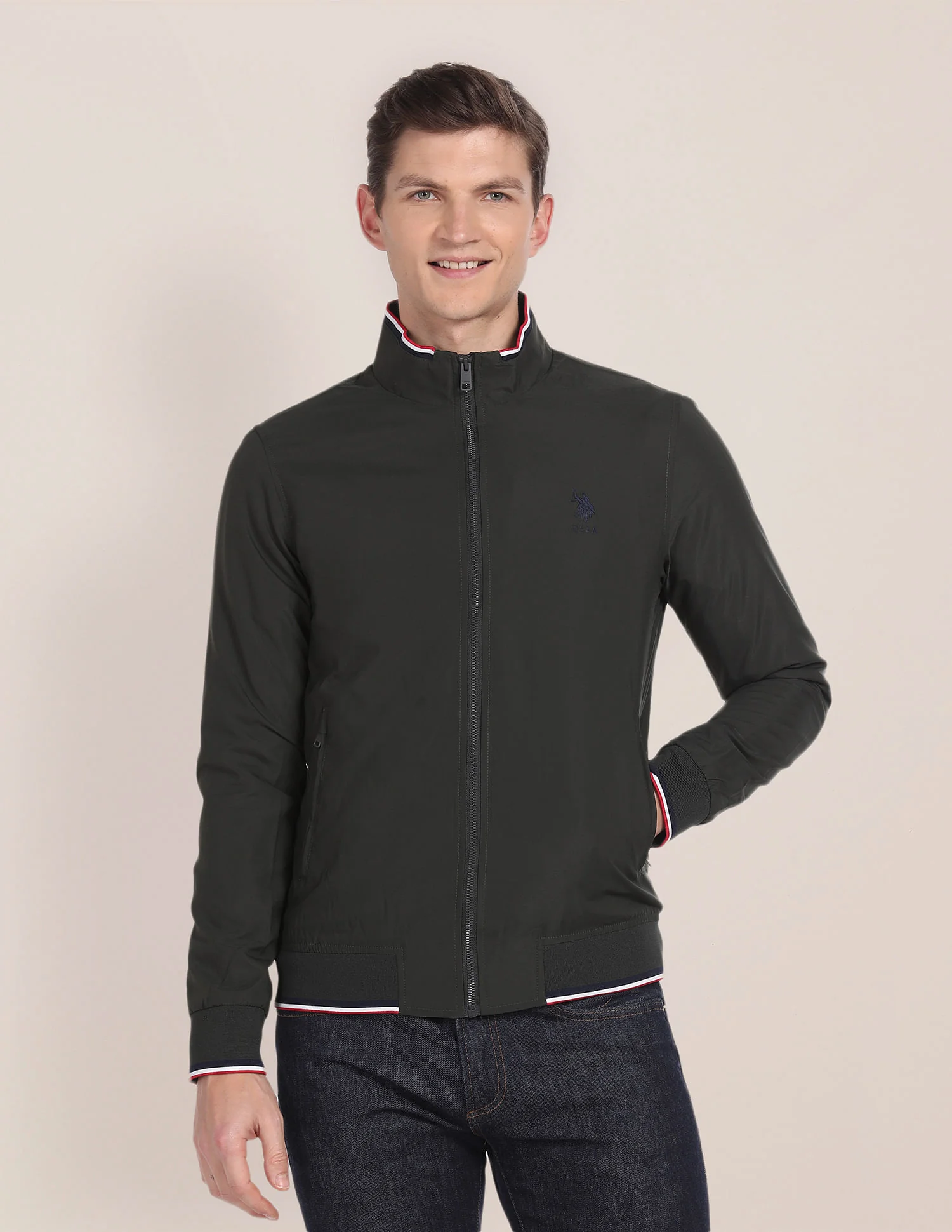 Solid High Neck Jacket - Image 6